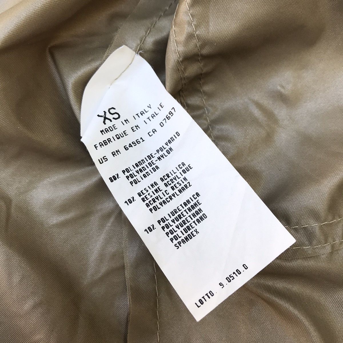 Japanese Brand × United Colors Of Benetton United Colors of benetton Linen blend nylon jacket Gold Mus Size US XS / EU 42 / 0 - 3 Thumbnail