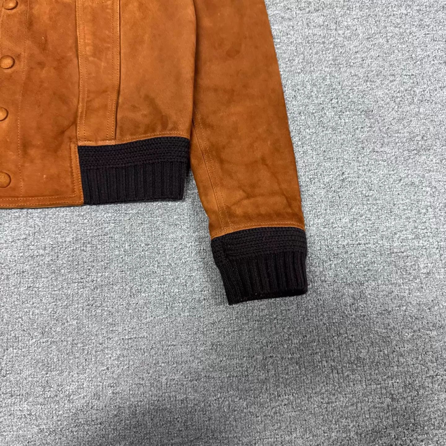 Saint Laurent Paris SLP Caramel Suede Men's Short Jacket 46 Size US S / EU 44-46 / 1 - 4 Thumbnail
