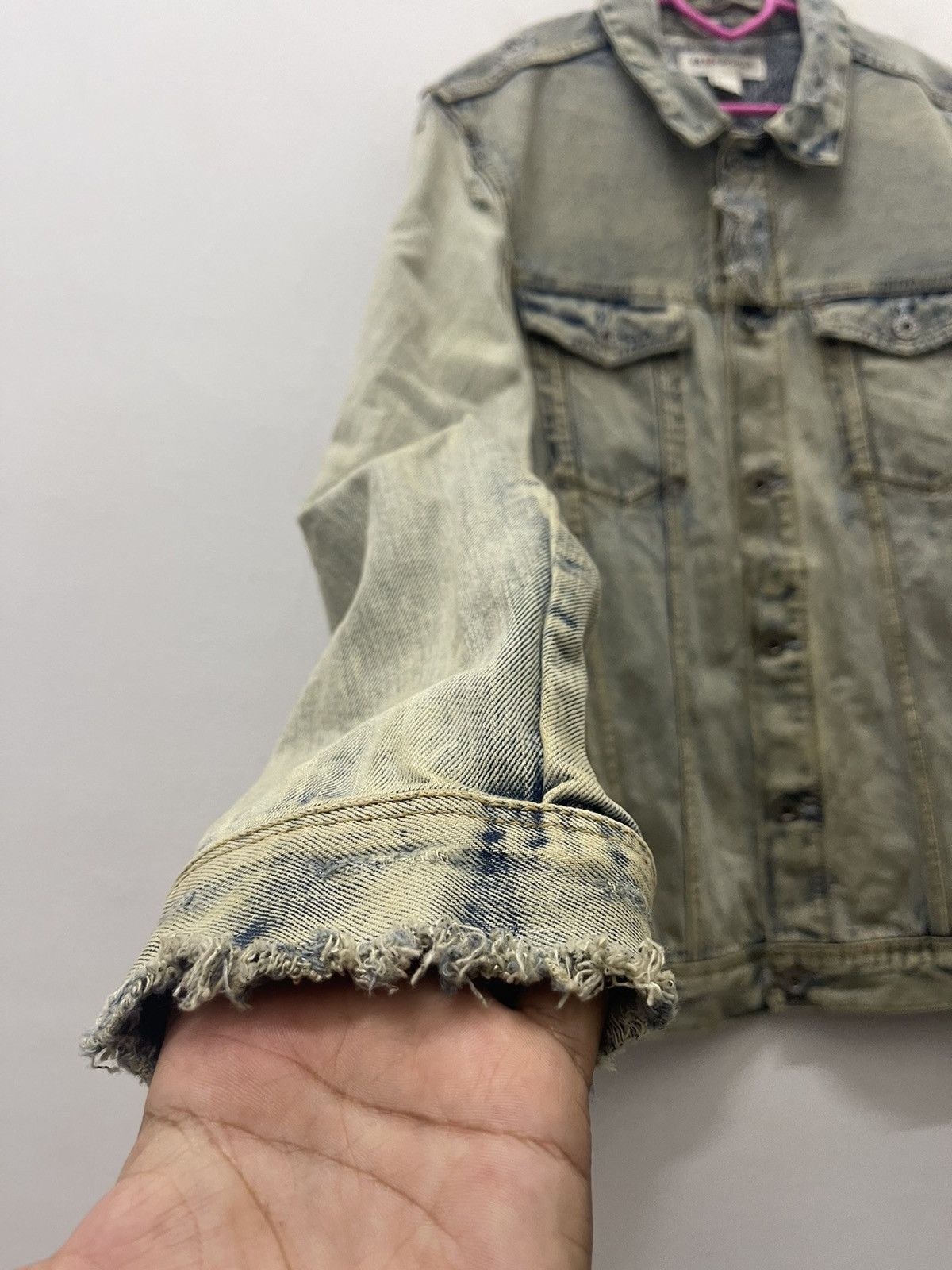 Coachella Rare COACHELLA X H&M Distressed Denim Jacket Size US L / EU 52-54 / 3 - 3 Thumbnail