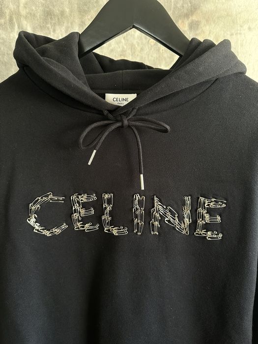 Celine Celine UNRELEASED RARE Safety Pin hoodie teen night poem L Grailed