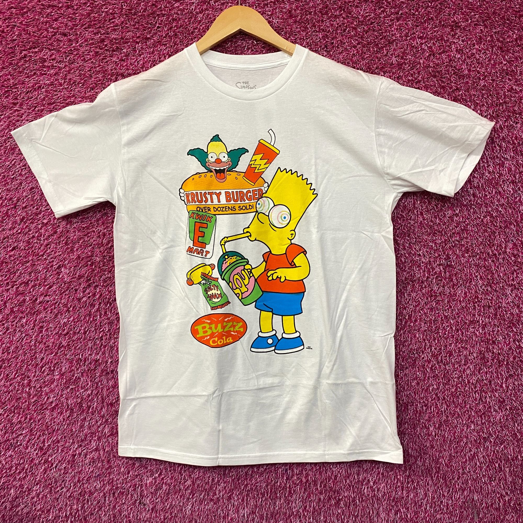 The Simpsons The Simpsons Bart Simpson Buzz Cola Krusty Burger Graphic T- Size US L / EU 52-54 / 3 - 1 Thumbnail