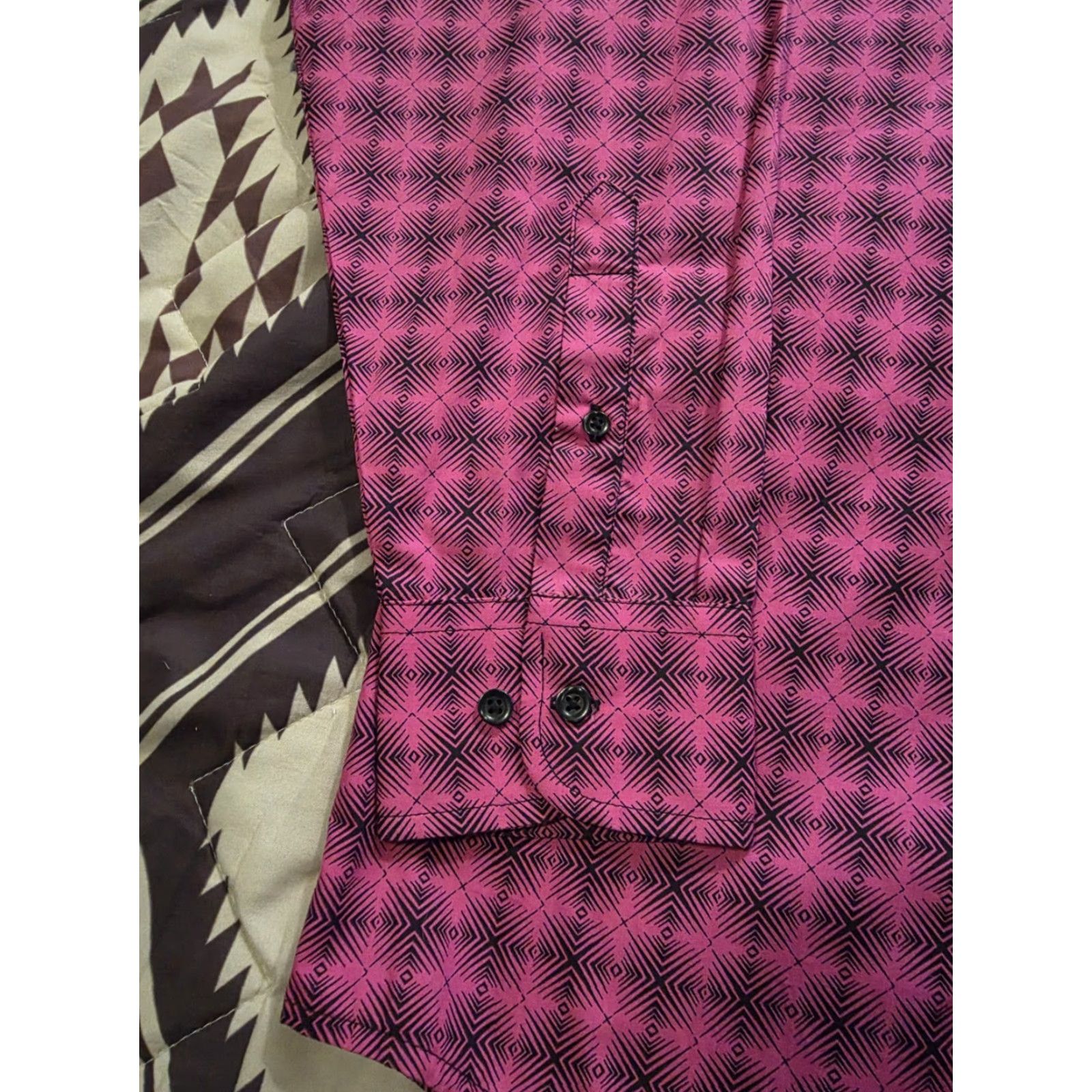 Wrangler VINTAGE Wrangler Breast Cancer Awareness Long Sleeve Button Up Shirt Pink Mens Large Size US L / EU 52-54 / 3 - 6 Thumbnail