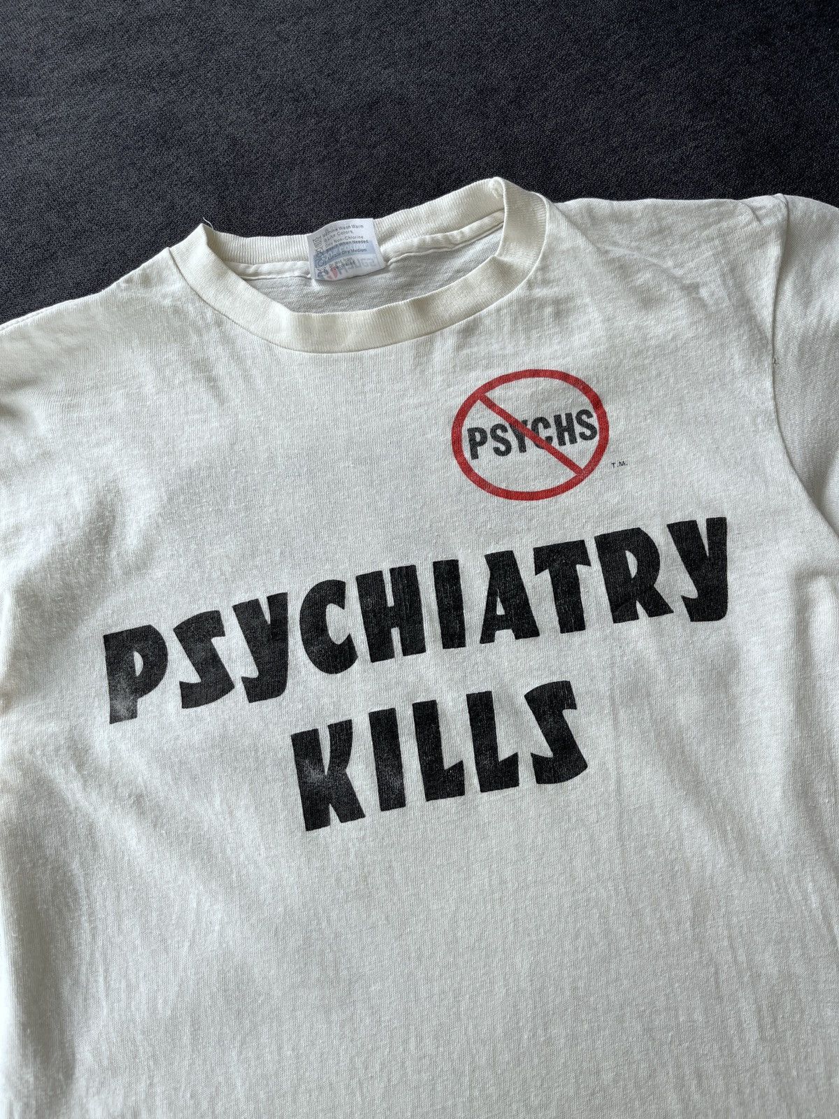 Psychworld Psychiatry Kills Psych Buster Vintage Made in USA T-shirt Size US M / EU 48-50 / 2 - 2 Thumbnail