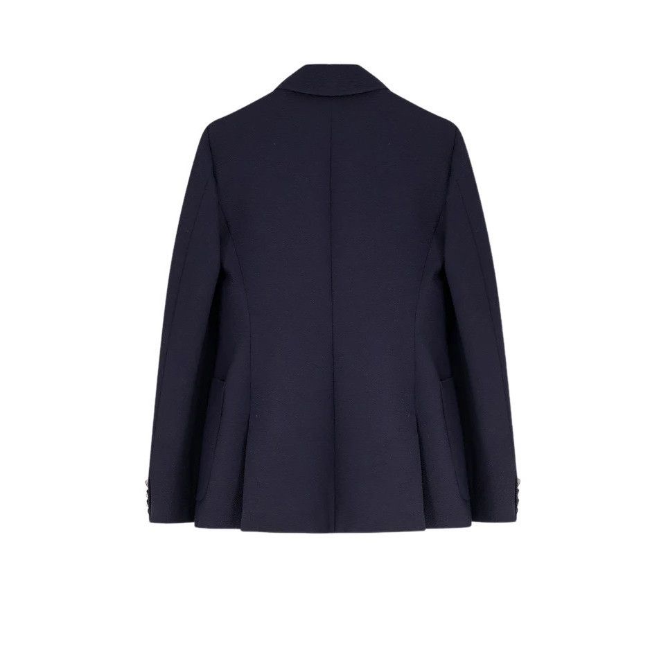 Max Mara MAX MARA Ricetta Blue Wool Blazer Jacket New & Authentic (Wo Size M / US 6-8 / IT 42-44 - 2 Thumbnail