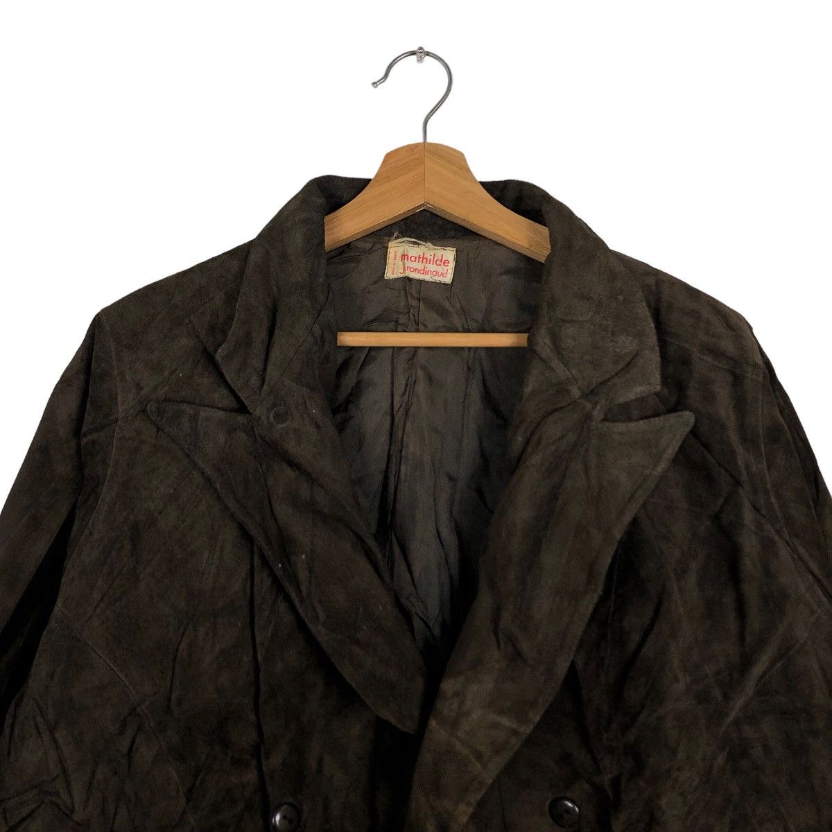 Vintage 🔥90s Made In France Genuine Leather Jacket Mathilde Jronina Size US M / EU 48-50 / 2 - 3 Thumbnail