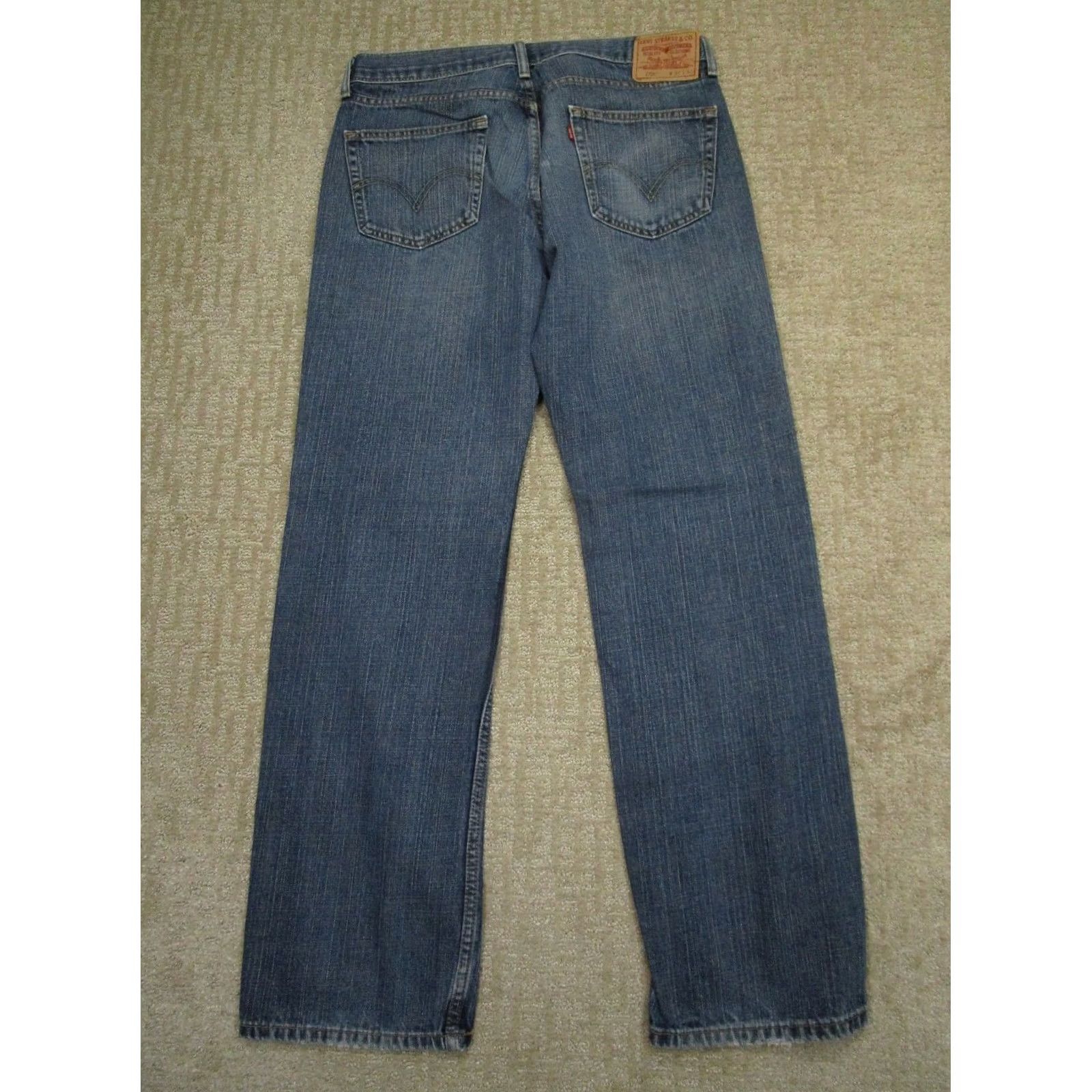 Levi's Levi's 559 Jeans Mens 34x34 Light Blue Straight Denim Relaxed Pants 5-Pocket Logo Retro School Size US 34 / EU 50 - 3 Thumbnail
