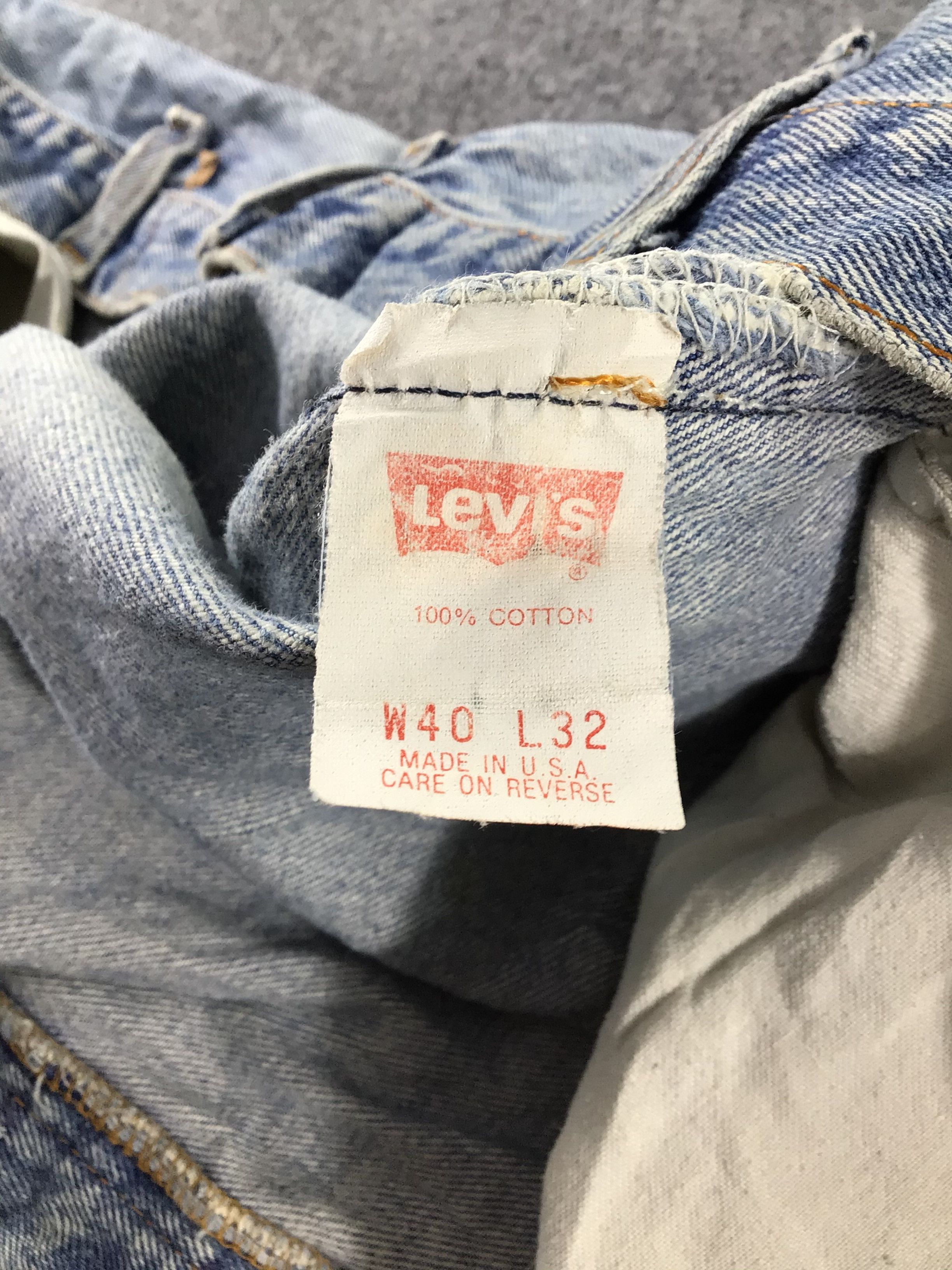 Levi's Vintage Levis 501 Jeans Faded Blue Jeans -J423 Size US 37 - 10 Thumbnail