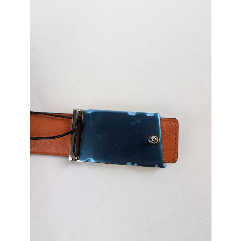 Amiri o1rshd1 Q:2 / Size: 95 / Pebbled Amiri Belt in Orange Size 38 - 5 Thumbnail