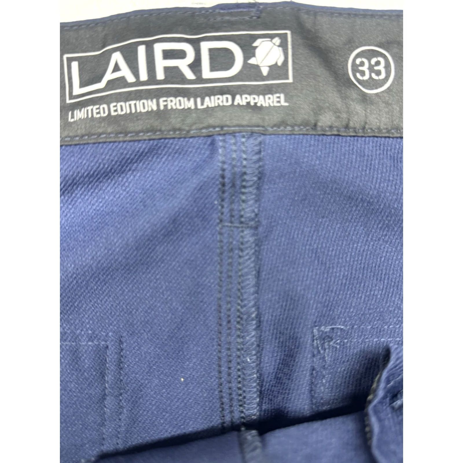 Vintage Laird Pants Blue Performance Stretch Quick Dry Surf Mens 33x30.5 Longboard Size US 33 - 2 Thumbnail