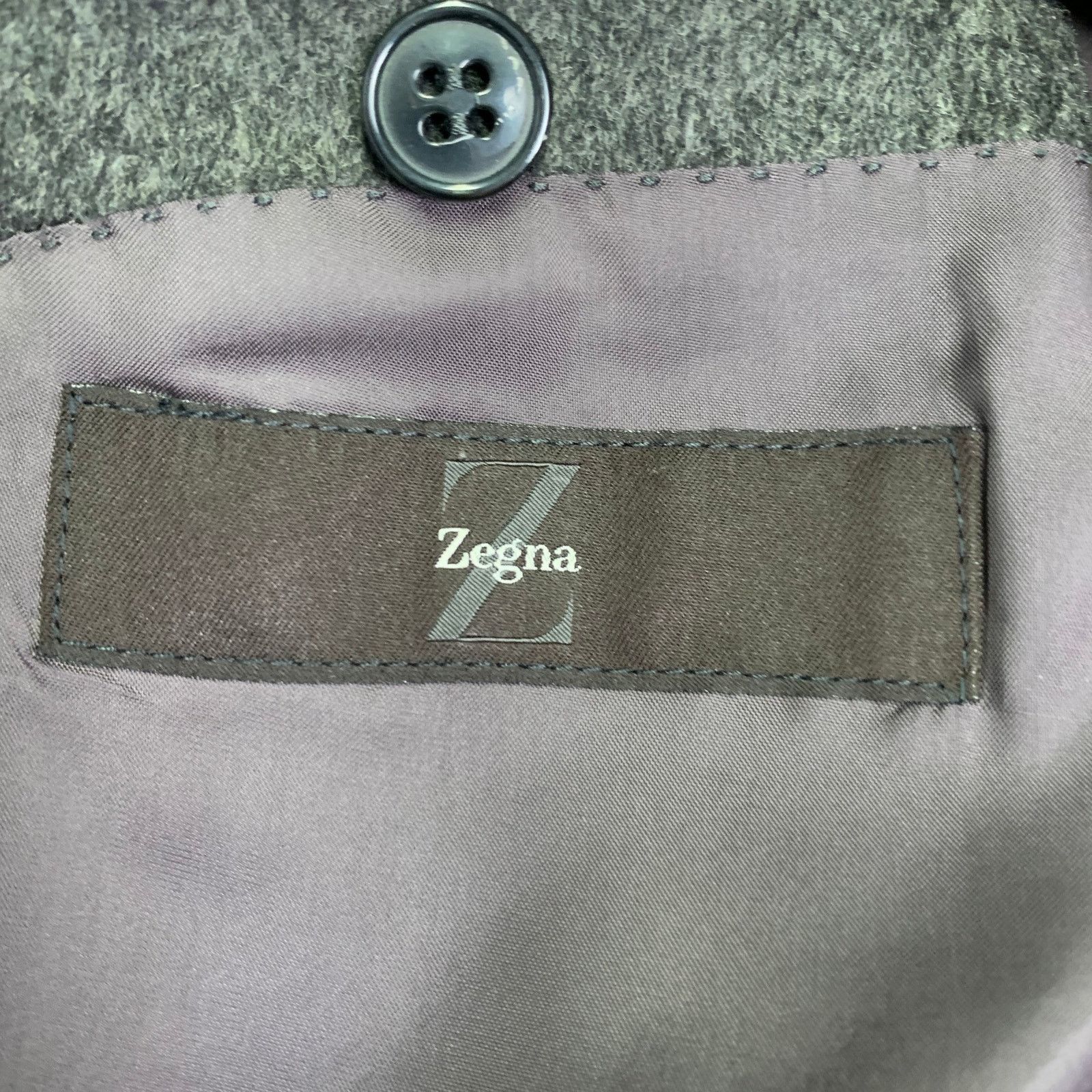 Z Zegna Size 40 Long Grey Angora Blend Single Breasted Sport Coat Size 40R - 5 Thumbnail