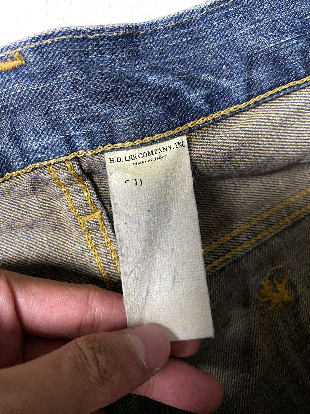 Lee Vintage Lee made japan Size US 34 / EU 50 - 8 Thumbnail