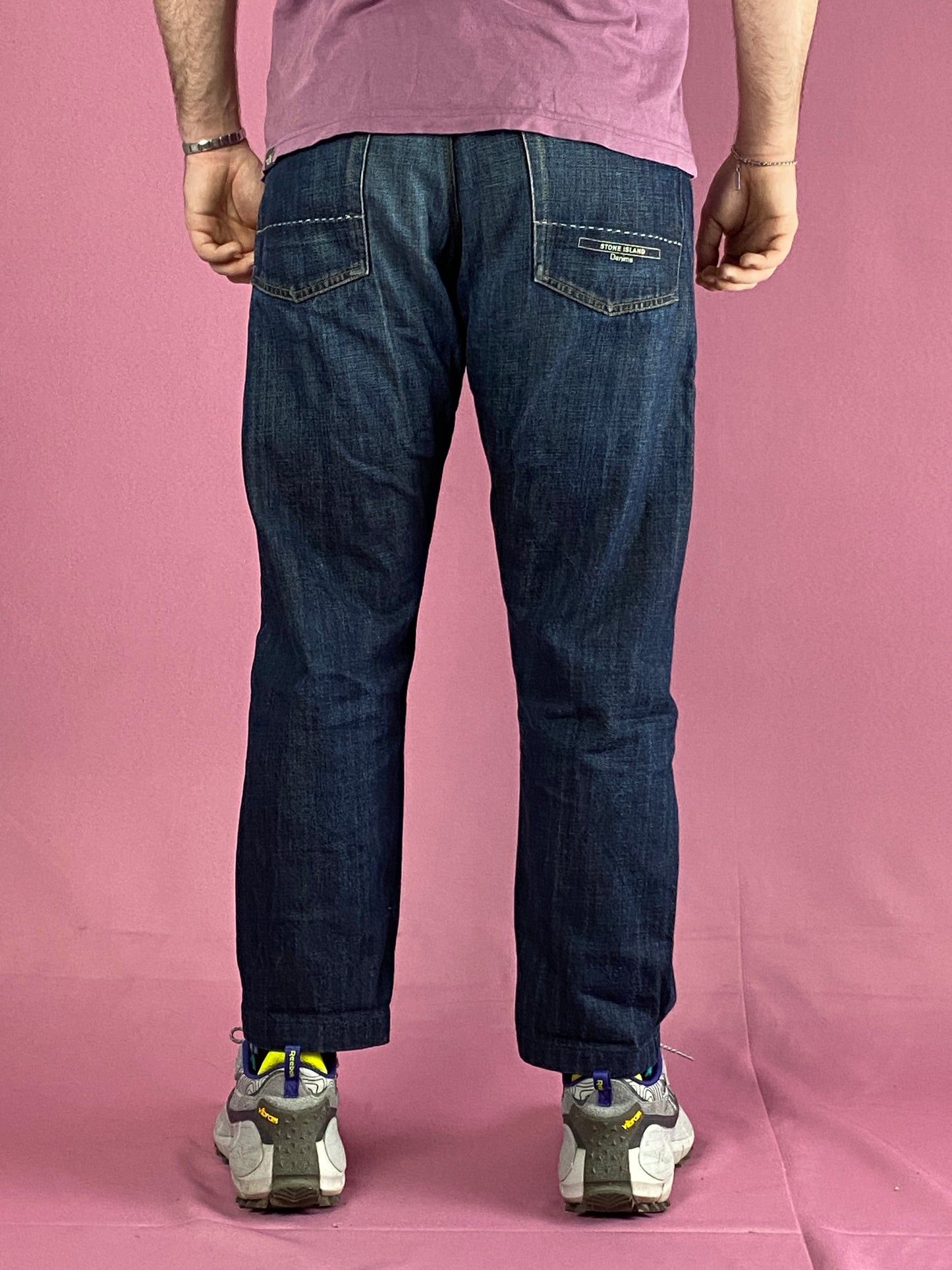 Stone Island × Vintage Stone Island Denim Vintage Men's Shortened Jeans - 40 Size US 40 / EU 56 - 4 Thumbnail