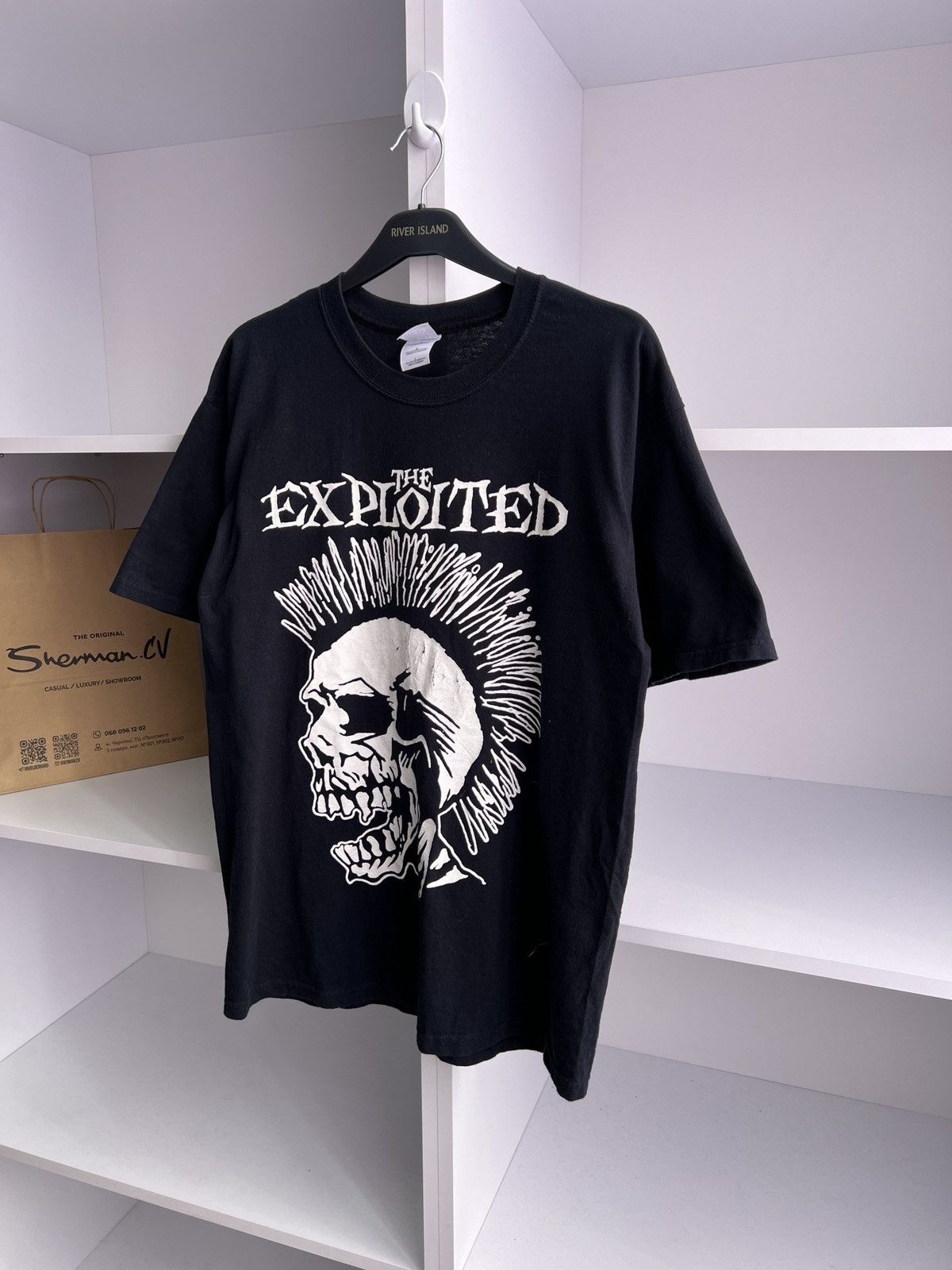Band Tees × Vintage Vintage 2004 The Exploited T Shirt Black Skull Rock Punk Tee Size US L / EU 52-54 / 3 - 5 Thumbnail