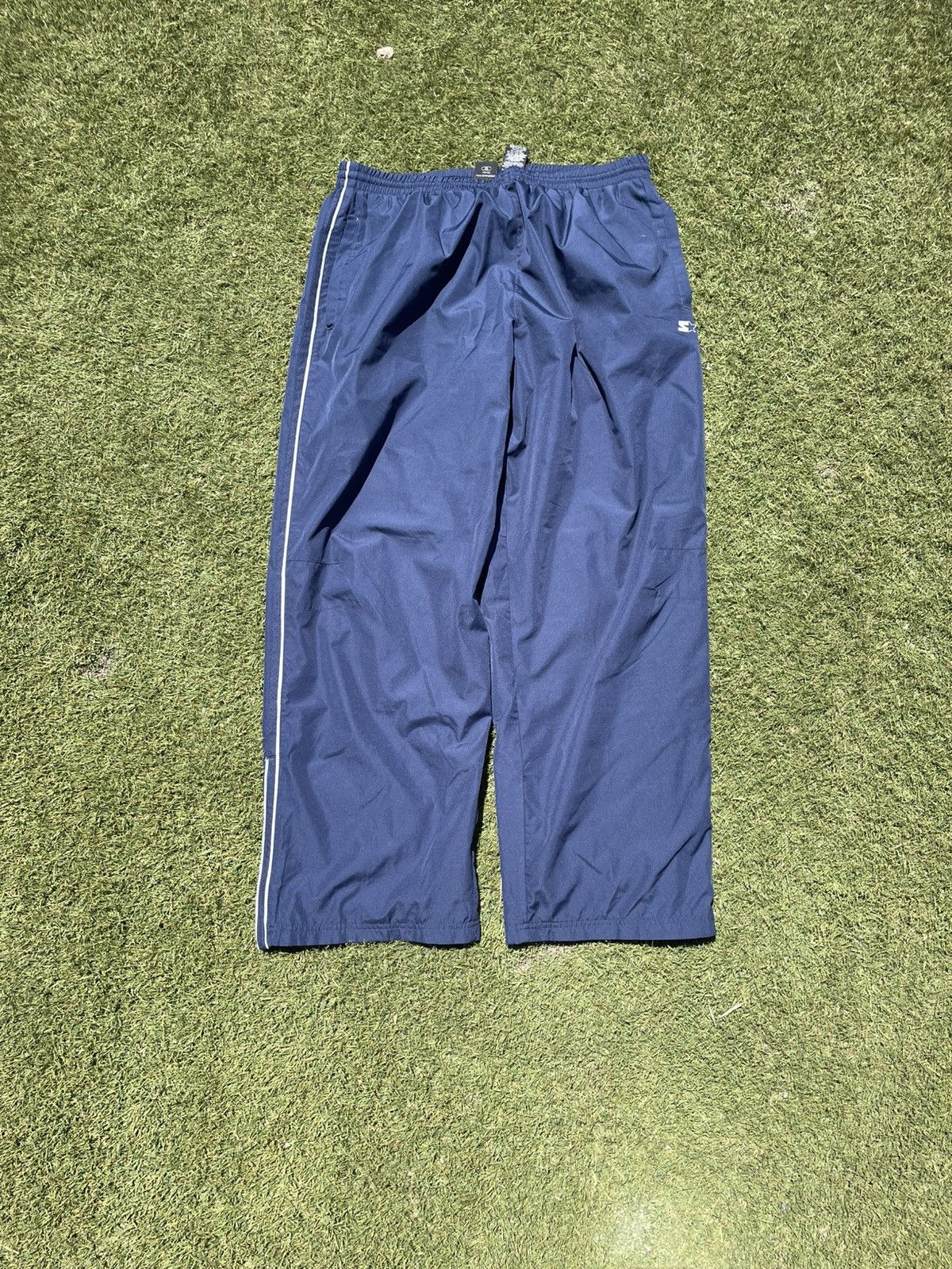Starter Starter Track Pants Mens xl Navy blue Zipper Y2K Baggy Size US 40 / EU 56 - 1 Thumbnail