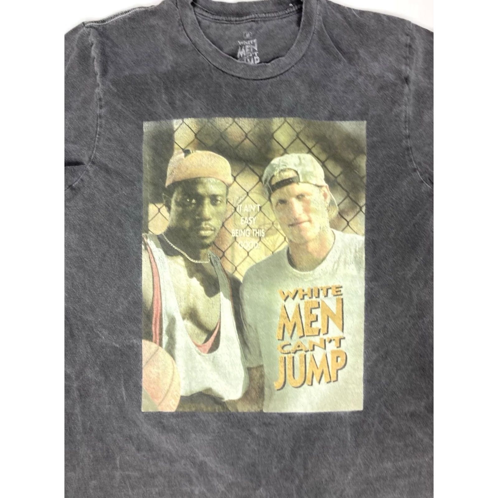 Ripple Junction VINTAGE White Men Can't Jump Movie Graphic T-shirt Women Medium Black Wash Short Sleeve Size M / US 6-8 / IT 42-44 - 2 Thumbnail