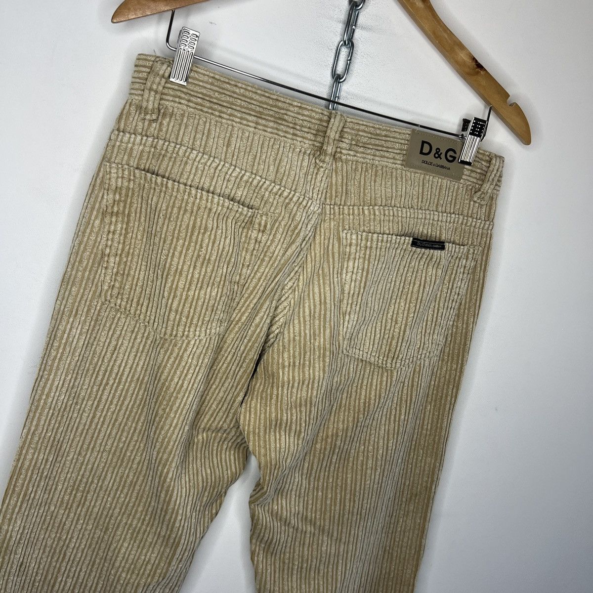Designer × Dolce & Gabbana × Vintage Vintage Dolce & Gabbana Made in Italy Corduroy Pants Trouser Size US 32 / EU 48 - 8 Thumbnail