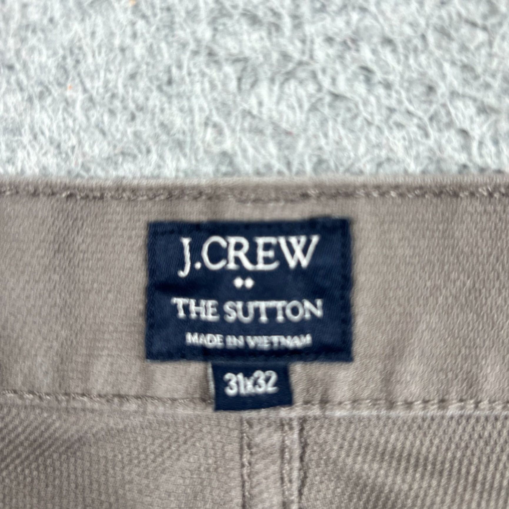 J.Crew VINTAGE J.CREW Men's Chino Pants Casual Cotton Flat Front Straight Leg 32 Waist Gray Size US 31 - 6 Thumbnail