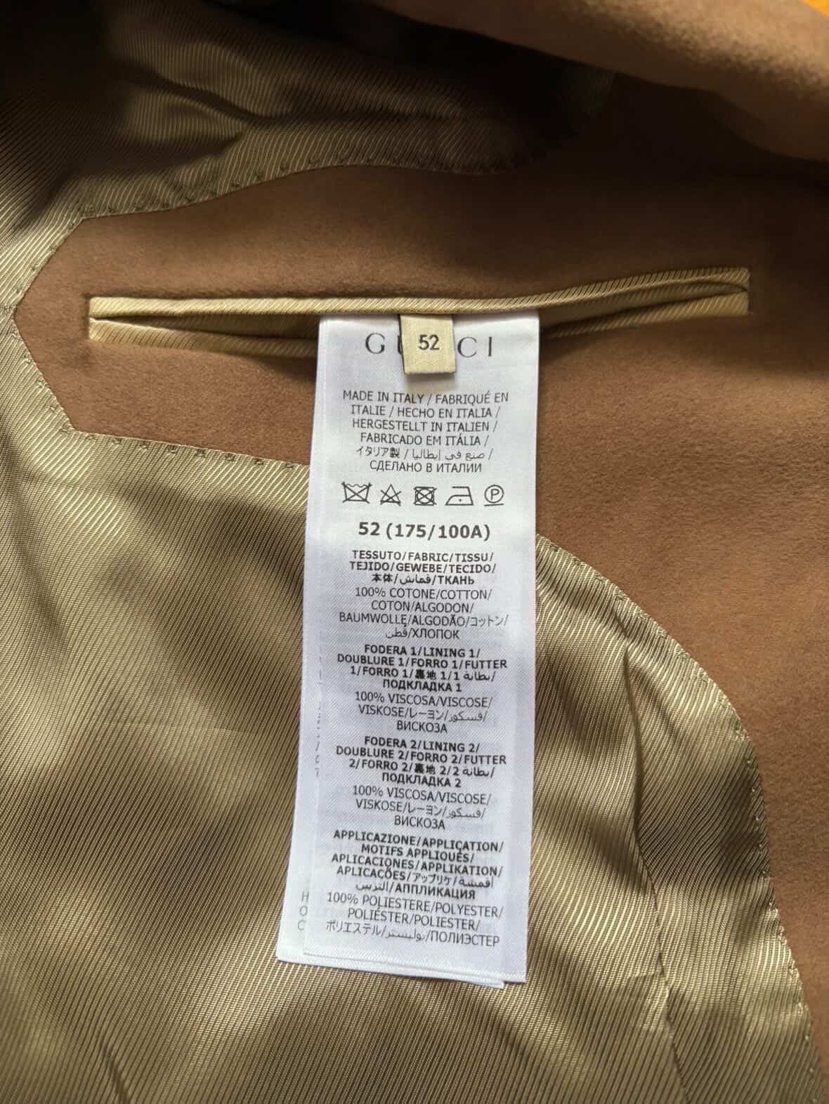 Gucci Gucci mens single breasted coat Size US L / EU 52-54 / 3 - 4 Thumbnail