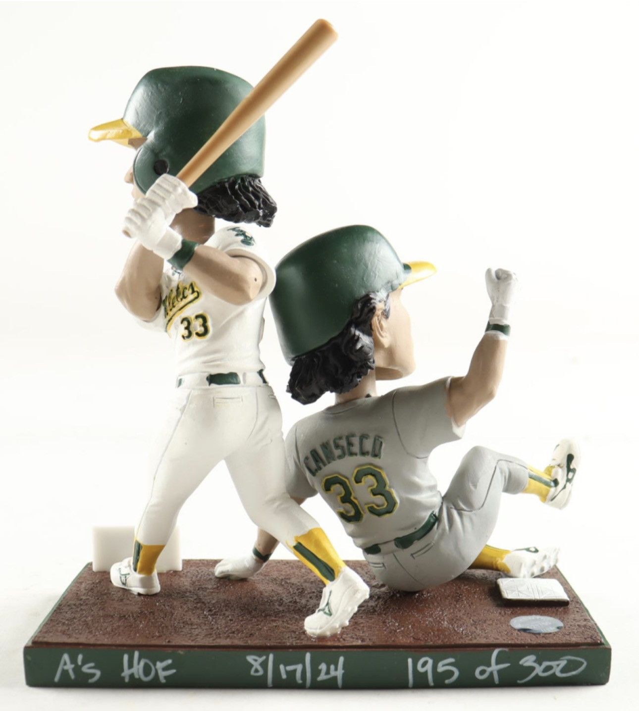 MLB Jose Canseco Signed LE Athletics Stadium Bobblehead Figure Size ONE SIZE - 2 Thumbnail