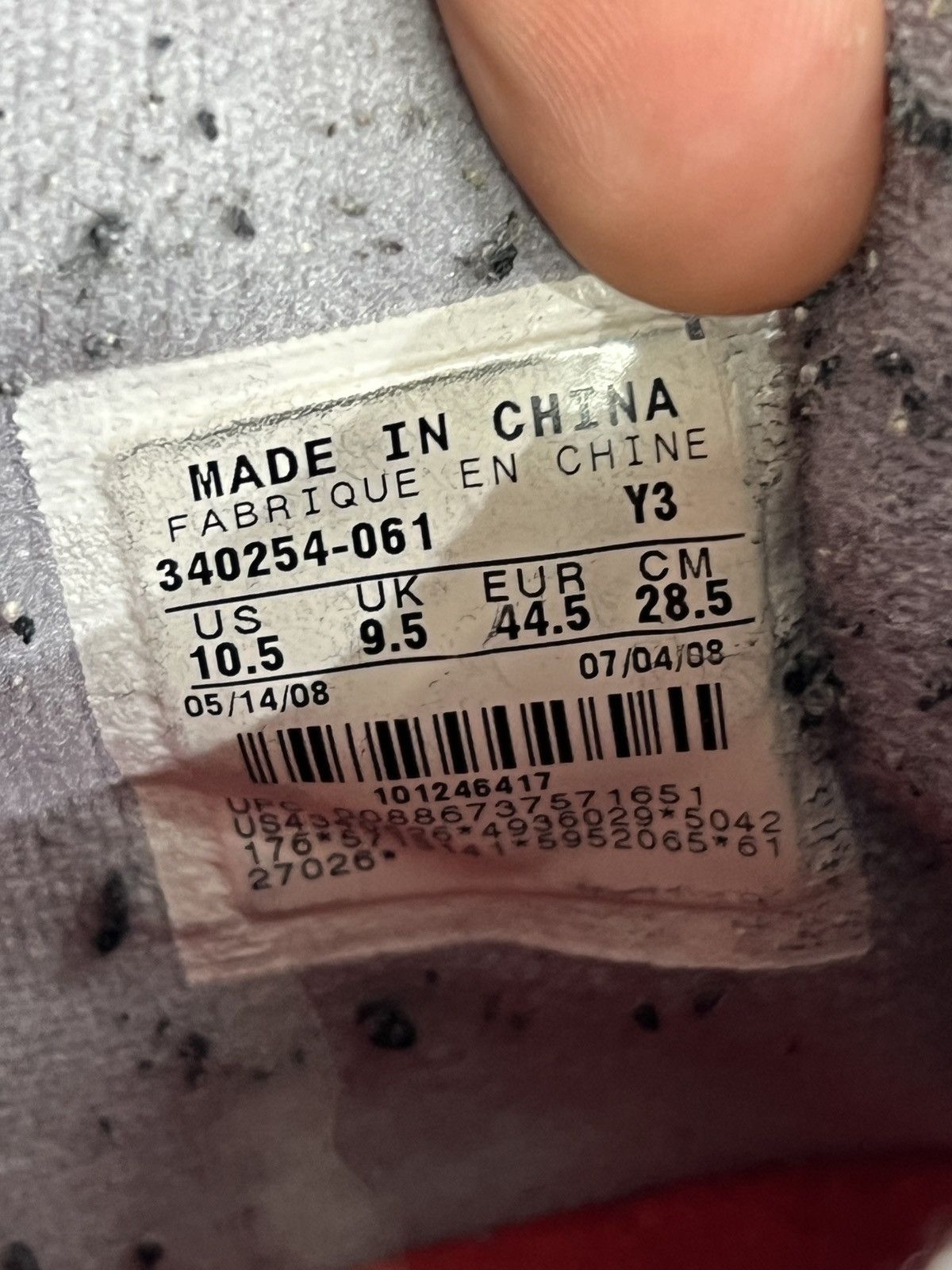 Jordan Brand Air Jordan 3 Black Cement CDP Sz. 10.5 (2008) Size US 10.5 / EU 43-44 - 9 Thumbnail