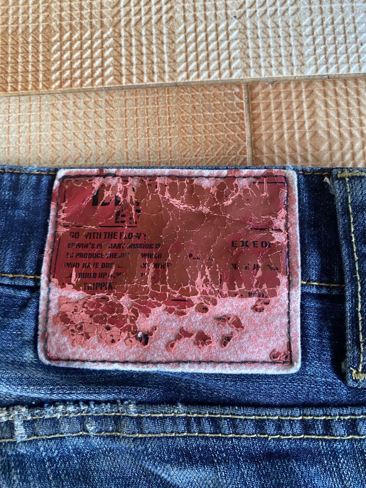 Edwin × PPFM × Vintage Vintage edwin blue trip skinny denim Size US 32 / EU 48 - 7 Thumbnail