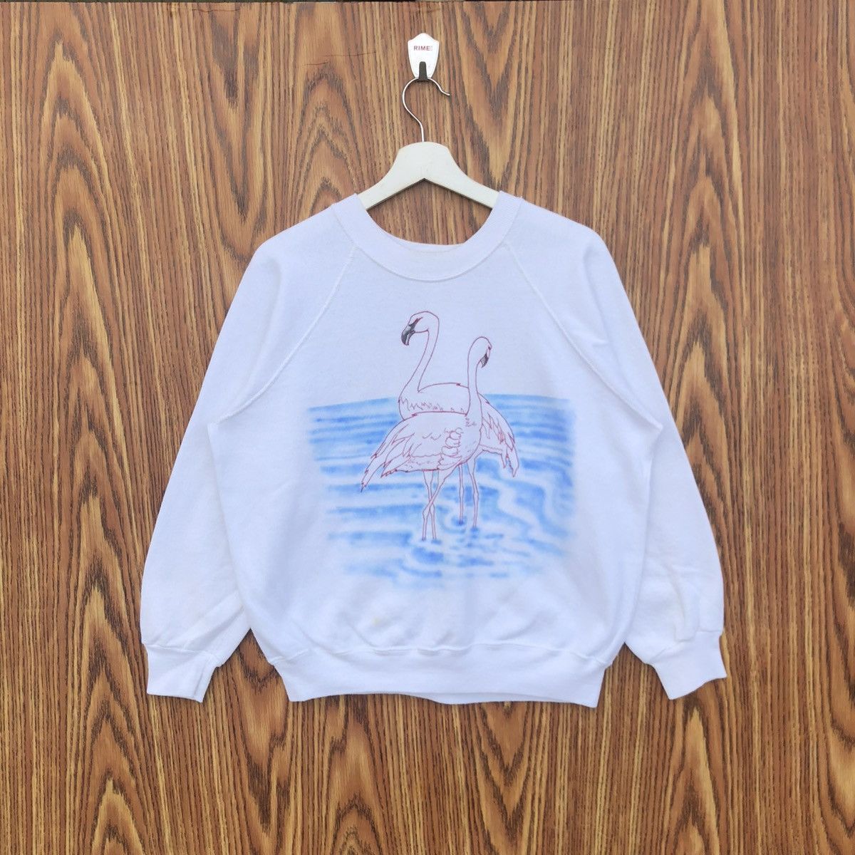 Vintage Vintage Flamingo Sweatshirt Size US L / EU 52-54 / 3 - 1 Thumbnail