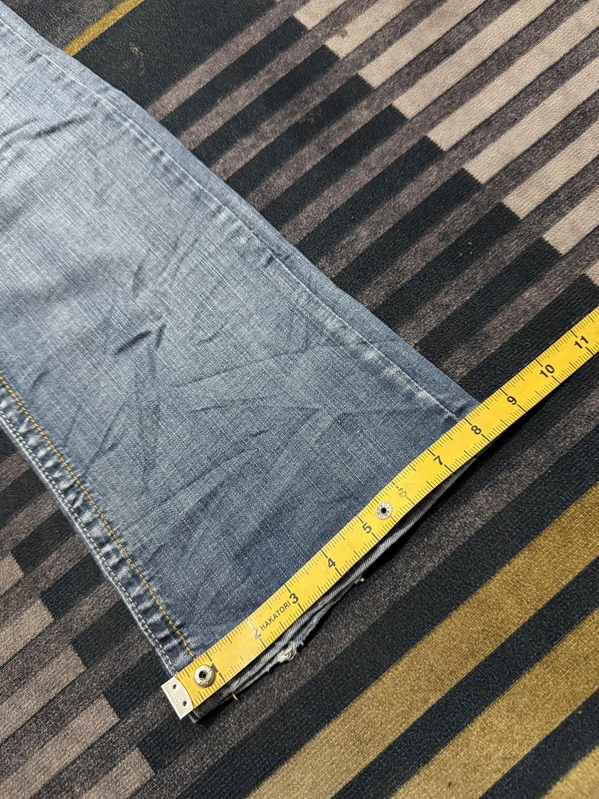 If Six Was Nine BLUE RAGS BOOT CUT DENIM PANTS Size US 28 / EU 44 - 15 Thumbnail