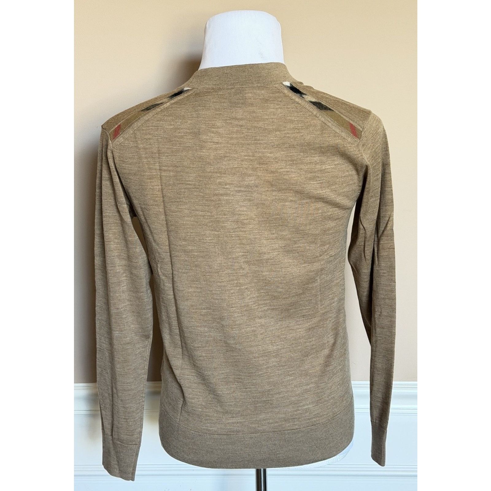 Burberry Burberry Tulip Wool Camel Melange Cardigan Sweater S 8112078 Size S / US 4 / IT 40 - 1 Thumbnail