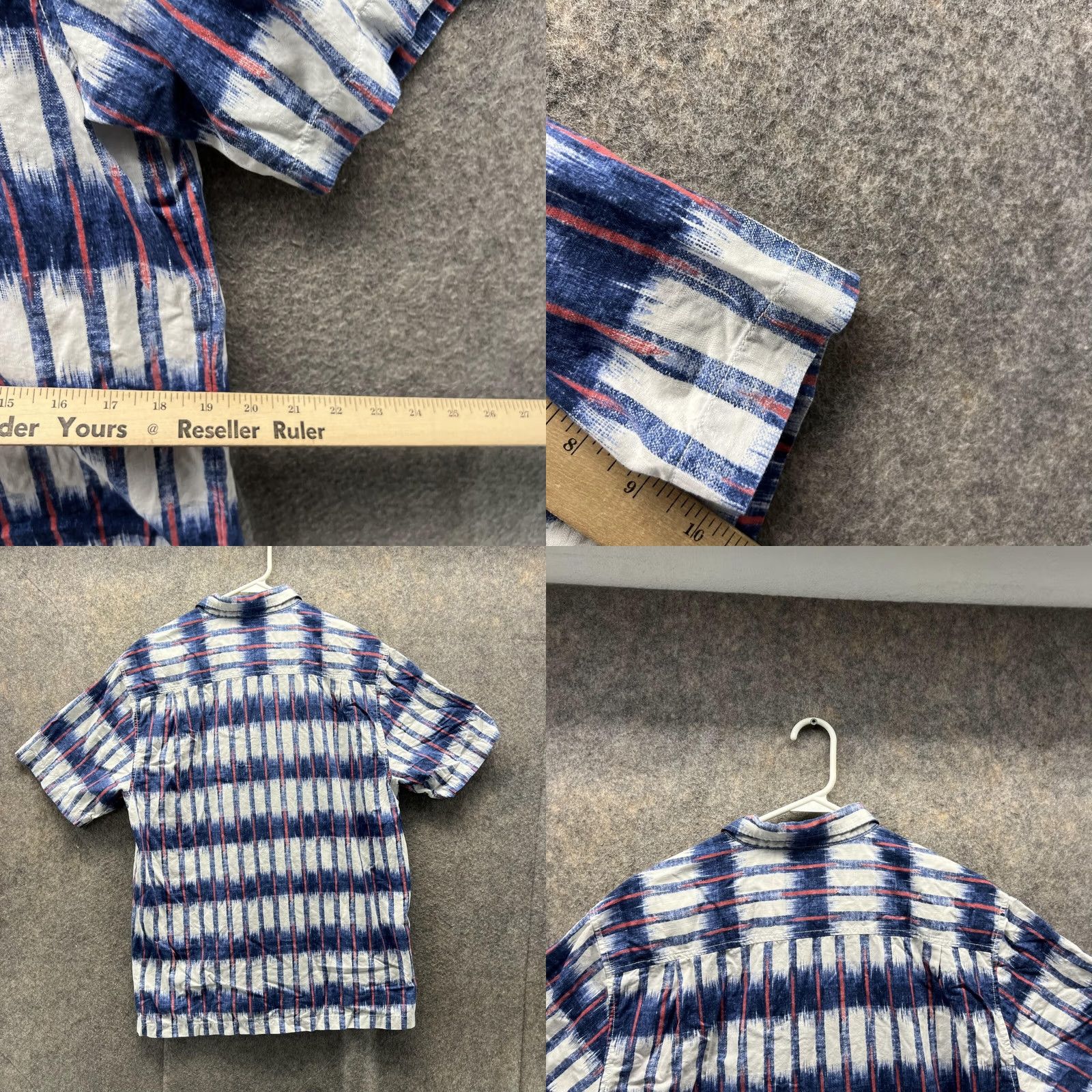 Tommy Bahama VINTAGE Tommy Bahama Shirt Men Medium Adult Blue White Button Down Silk Short Sleeve Shirt Size US M / EU 48-50 / 2 - 8 Thumbnail