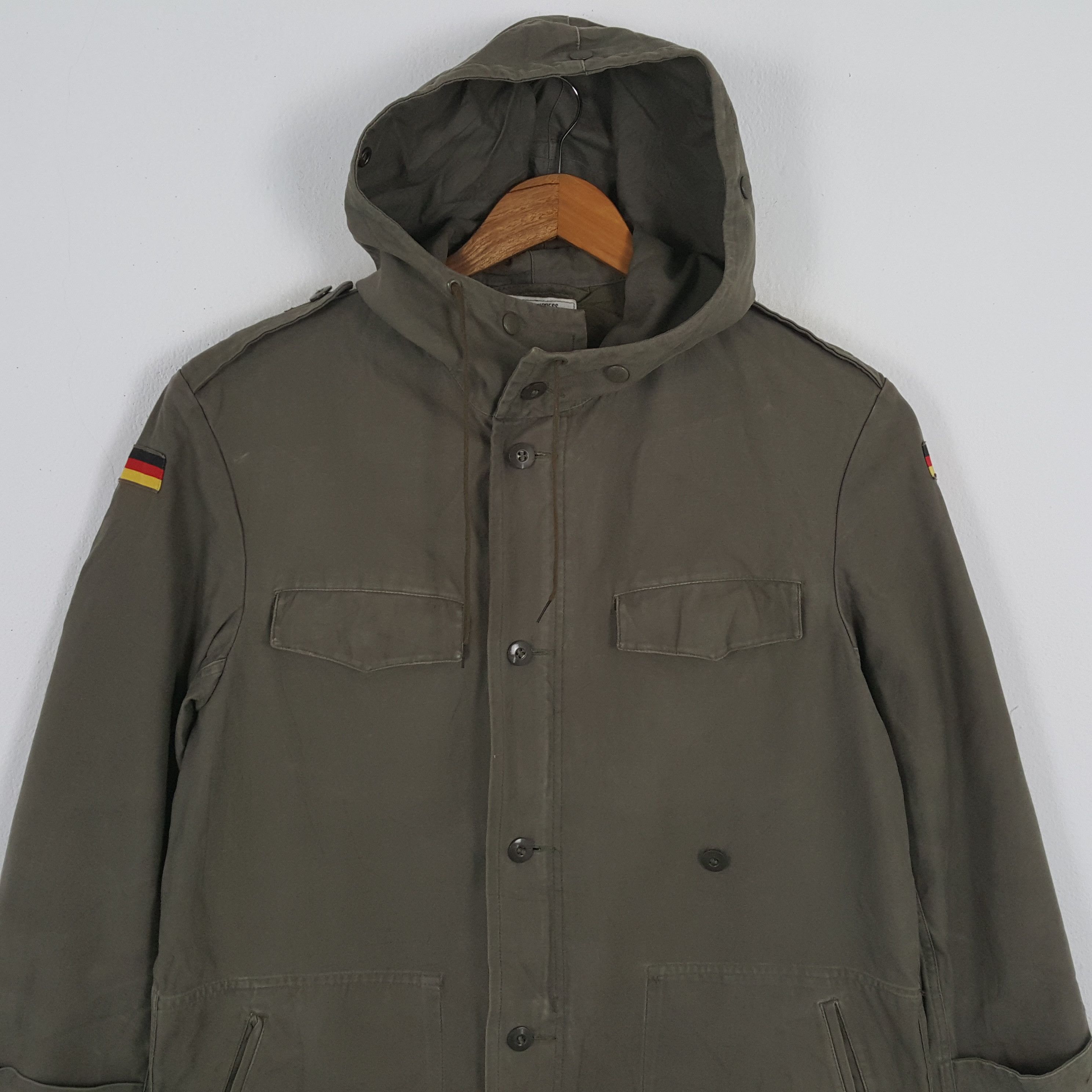 Vintage JEAN EXPRESS GERMANY Army Military Hoodie Jacket