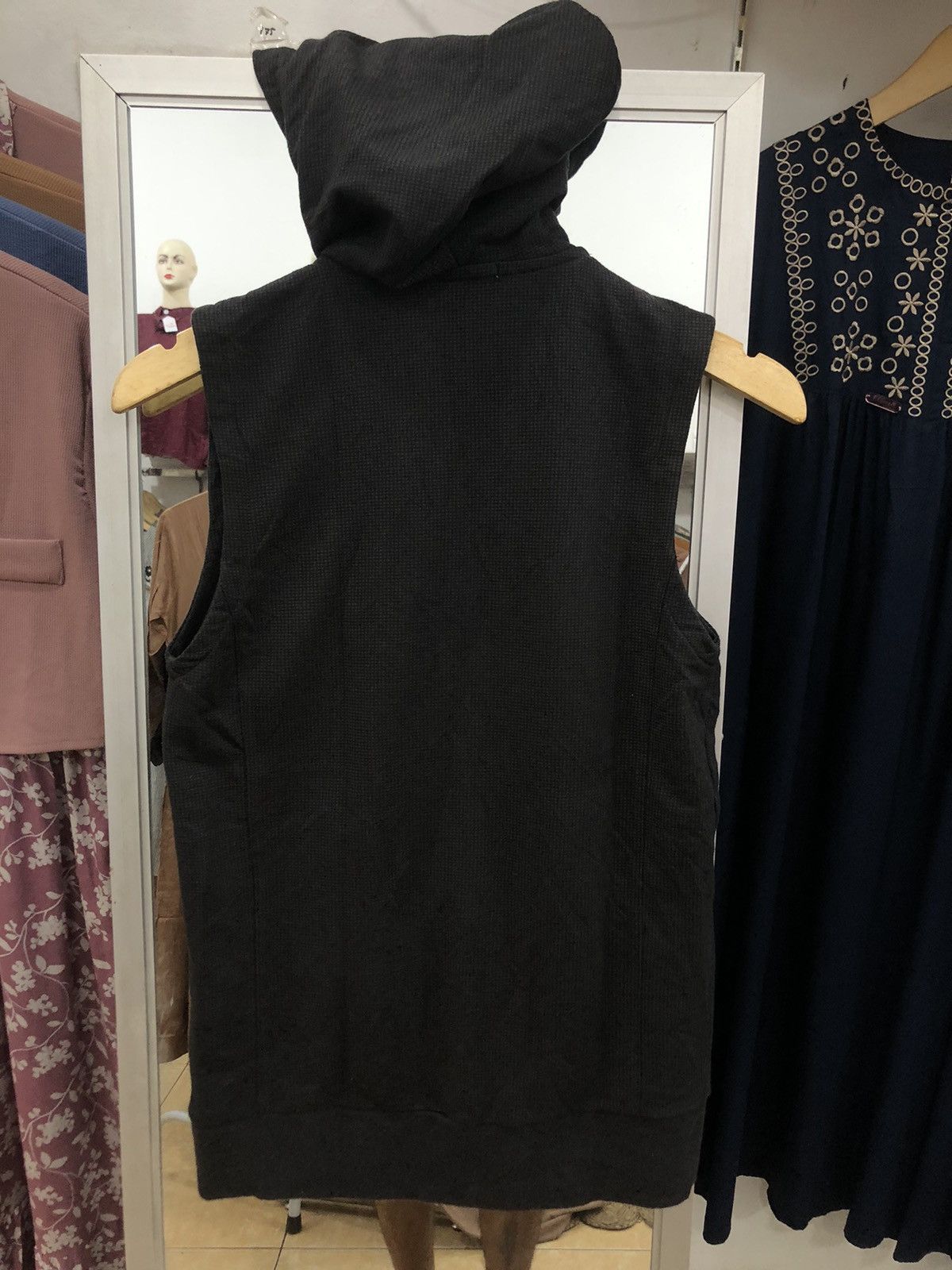 Japanese Brand × semanticdesign Semantic Design Double Zipper Sleeve less Hoodie Size US S / EU 44-46 / 1 - 5 Thumbnail
