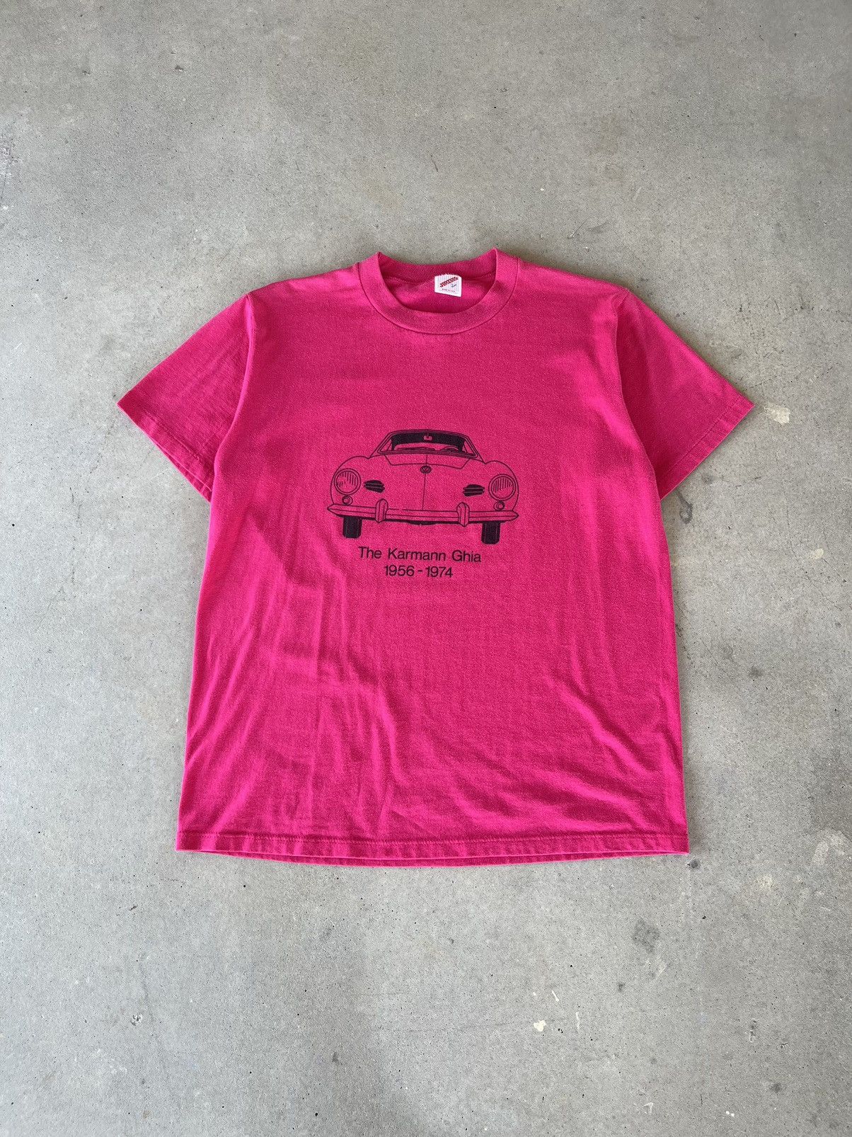 Vintage Vintage 80s Volkswagen The Kharman Gia Car Promo Tee Size US L / EU 52-54 / 3 - 1 Thumbnail