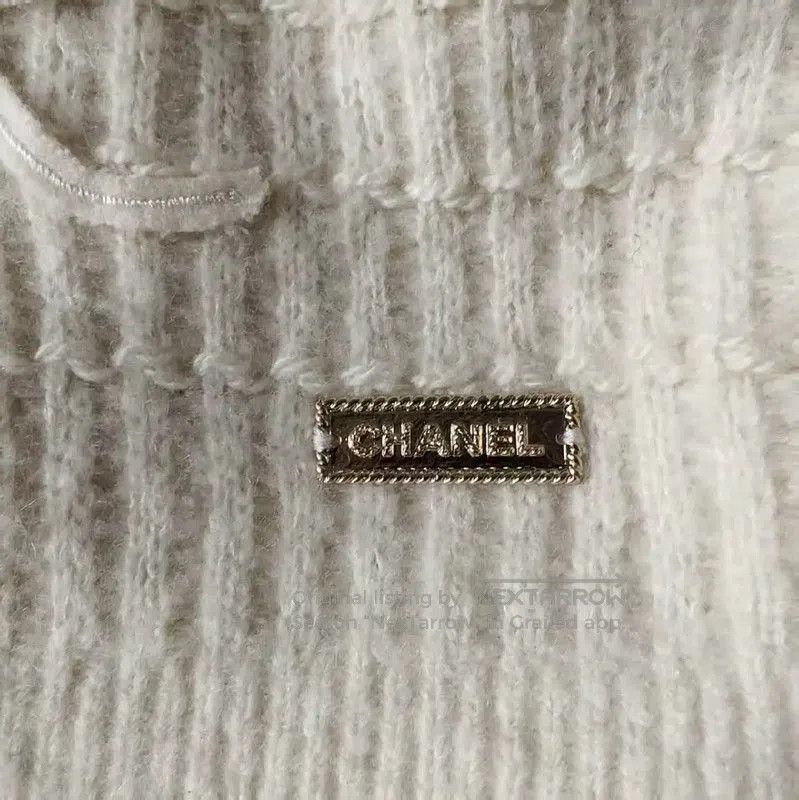 Chanel Chanel Cream Wool Women's Pullover Sweater . Size S / US 4 / IT 40 - 5 Thumbnail
