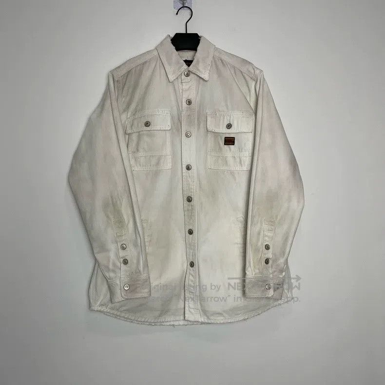 Balenciaga Balenciaga Distressed Denim Jacket Size US M / EU 48-50 / 2 - 1 Thumbnail