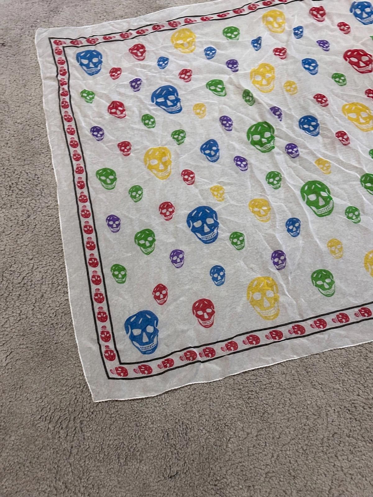 Alexander McQueen Alexander McQueen Skull Print Scarf Multicolor Size ONE SIZE - 2 Thumbnail