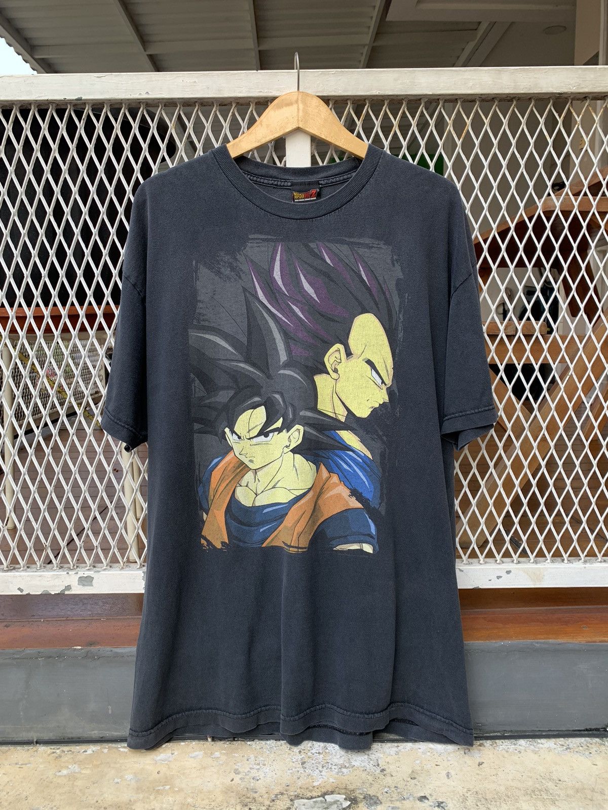 Image of Anima x Vintage Dragon Ball Z - Goku Vegeta in Black, Men's (Size XL)