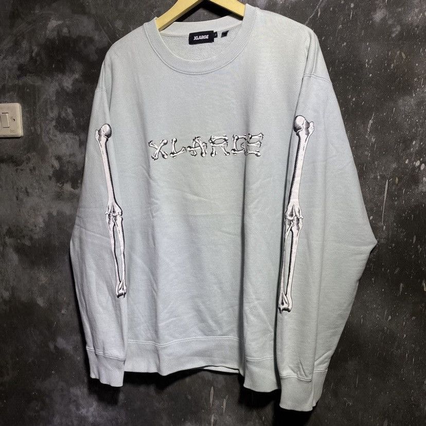 Vintage × Xlarge X-large skullbones sweathershirt Size US L / EU 52-54 / 3 - 2 Thumbnail