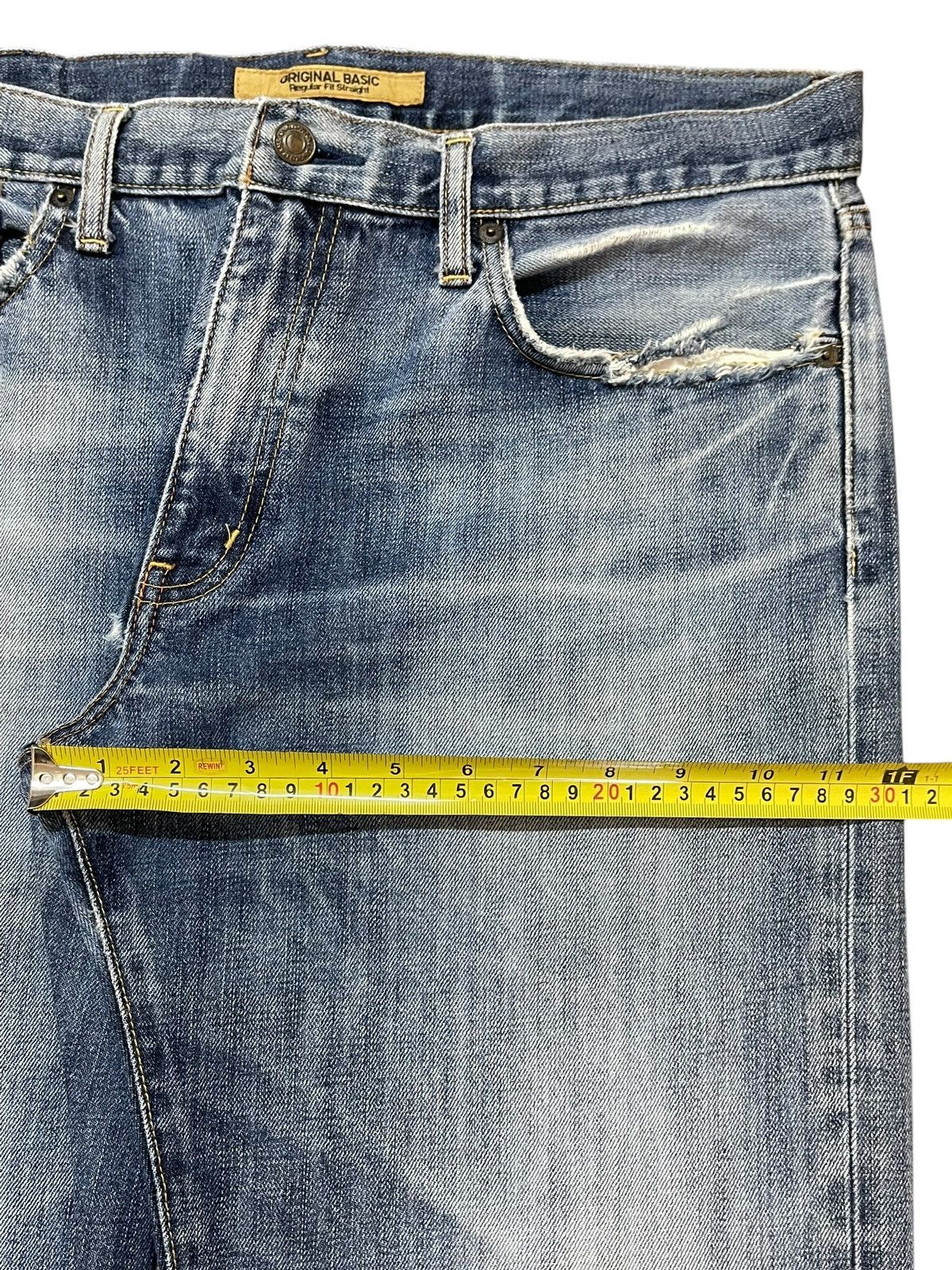 Uniqlo Vintage Japanese Uniqlo Blue Wash Style Loose Jeans Size US 34 / EU 50 - 15 Thumbnail