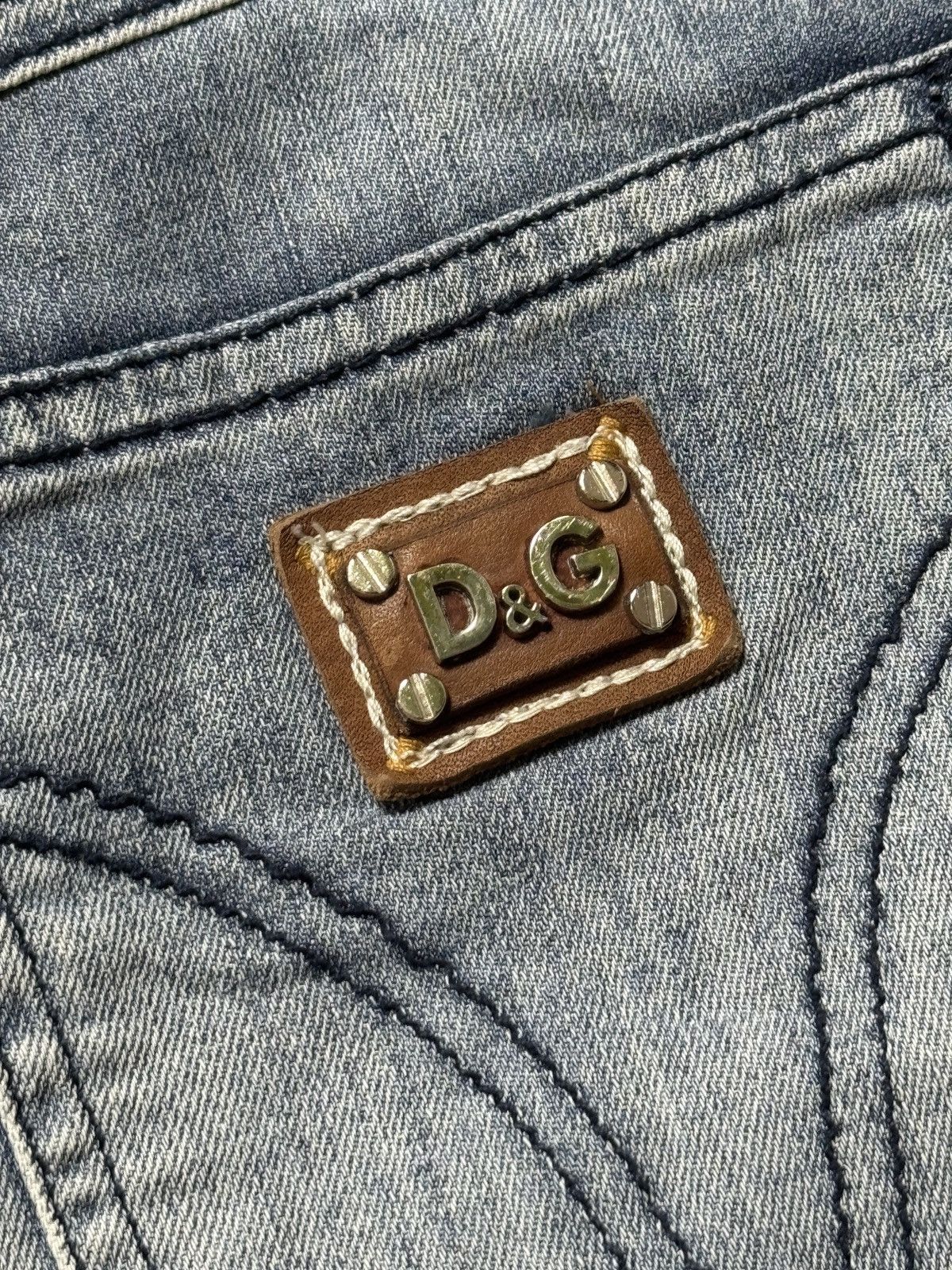 Dolce & Gabbana VINTAGE DOLCE&GABBANA 2000s MIDI DENIM SKIRT Size 29" - 5 Thumbnail