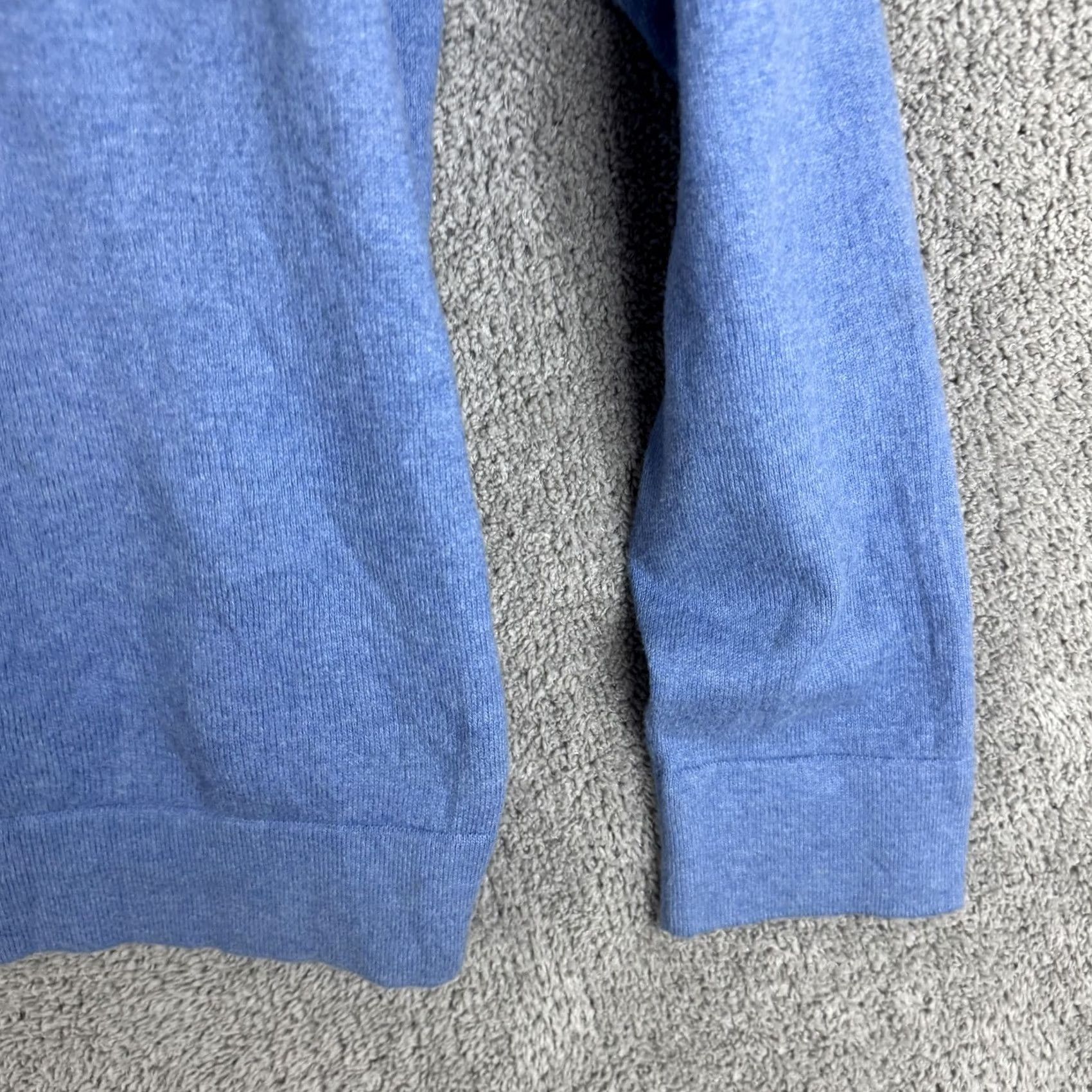 Vintage LL Bean Sweater Mens Medium Blue Cotton Cashmere Crewneck Knit Pullover Size US M / EU 48-50 / 2 - 3 Thumbnail