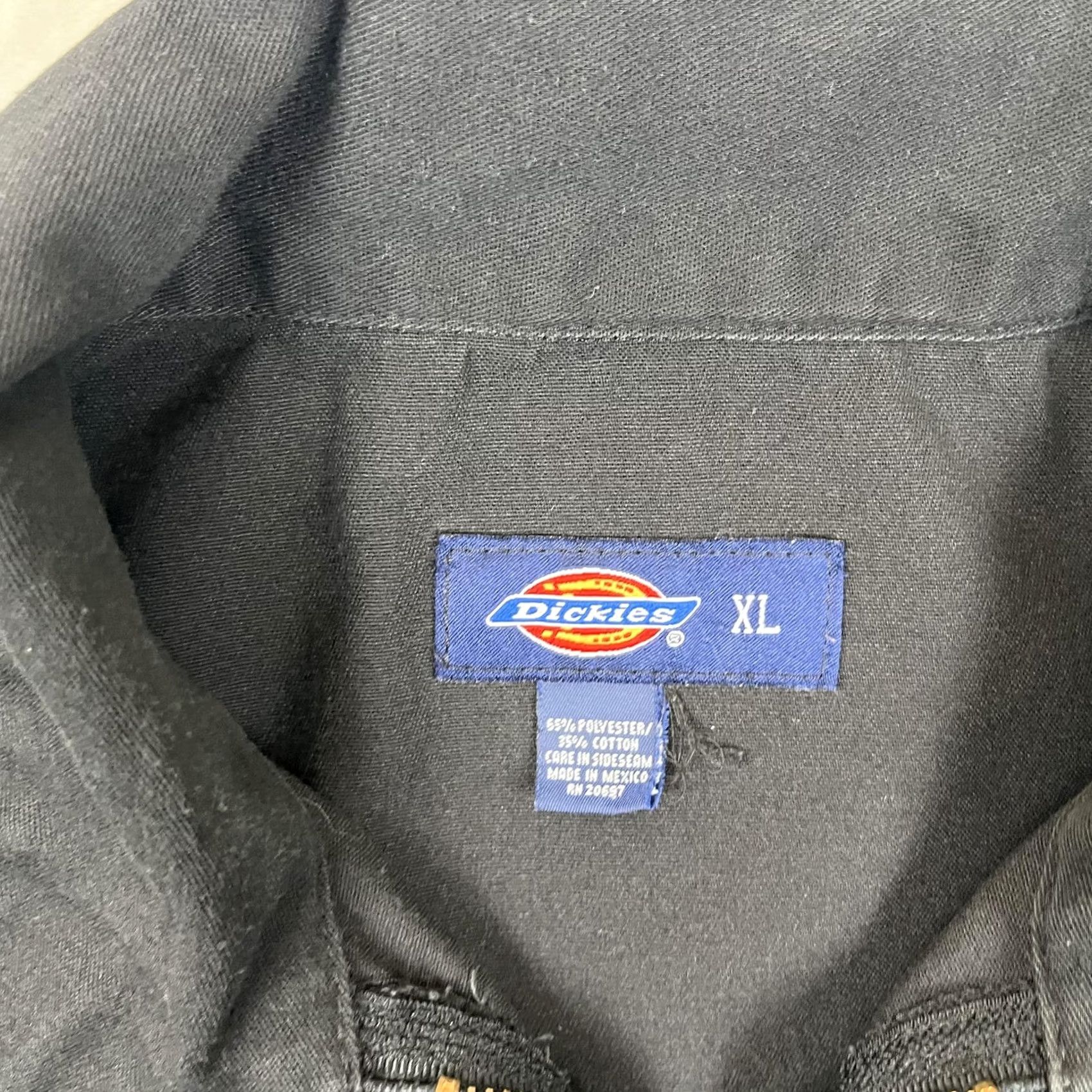Dickies Dickies Jacket Mens XL Black Workwear Bomber Full Zip Collared Twill Size US XL / EU 56 / 4 - 3 Thumbnail
