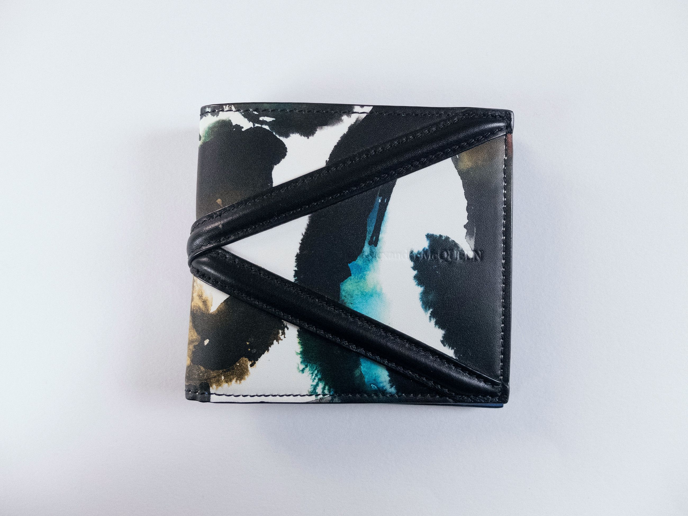 Alexander McQueen ALEXANDER MCQUEEN Harness graffiti logo leather wallet q Size ONE SIZE - 1 Thumbnail