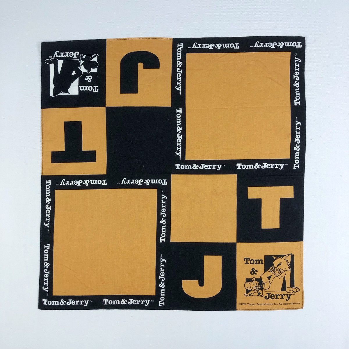 Cartoon Network × Vintage × Warner Bros Rare Vintage 1995 Tom & Jerry Handkerchief Bandana Size ONE SIZE - 2 Thumbnail