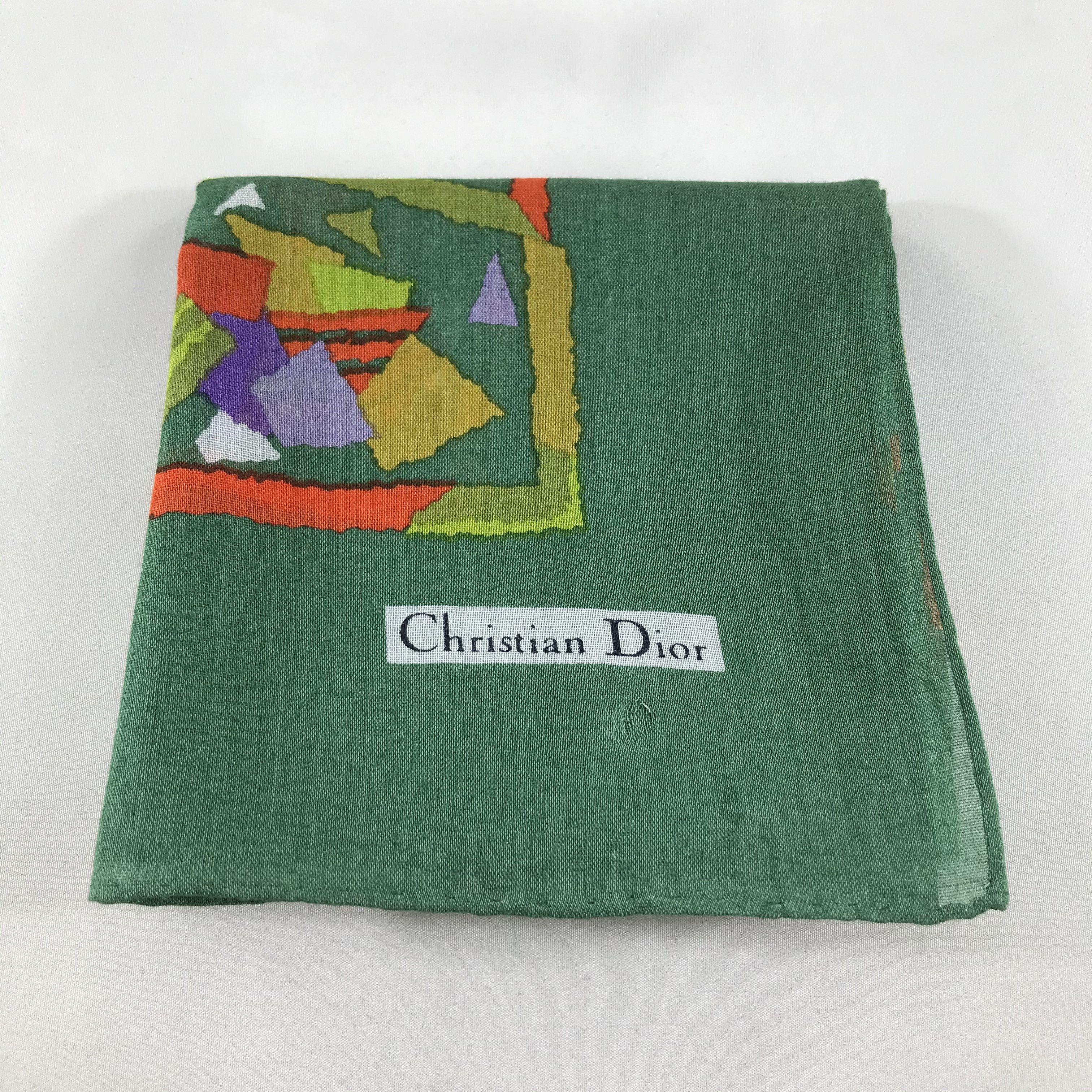Christian Dior Monsieur Christian Dior Handkerchief Neckerchief Bandana H22 Size ONE SIZE - 6 Thumbnail