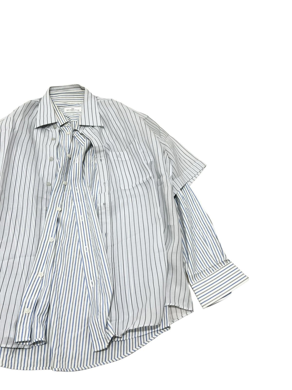 Balenciaga Balenciaga Hybrid Double Layer Shirt Size US L / EU 52-54 / 3 - 5 Thumbnail