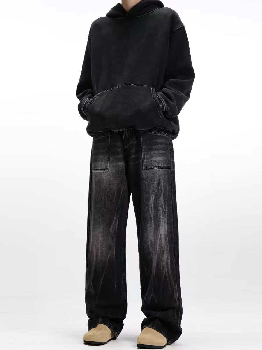 Japanese Brand × Jean High Street Design Washed Ash Straight Leg Jeans Size US 32 / EU 48 - 2 Thumbnail
