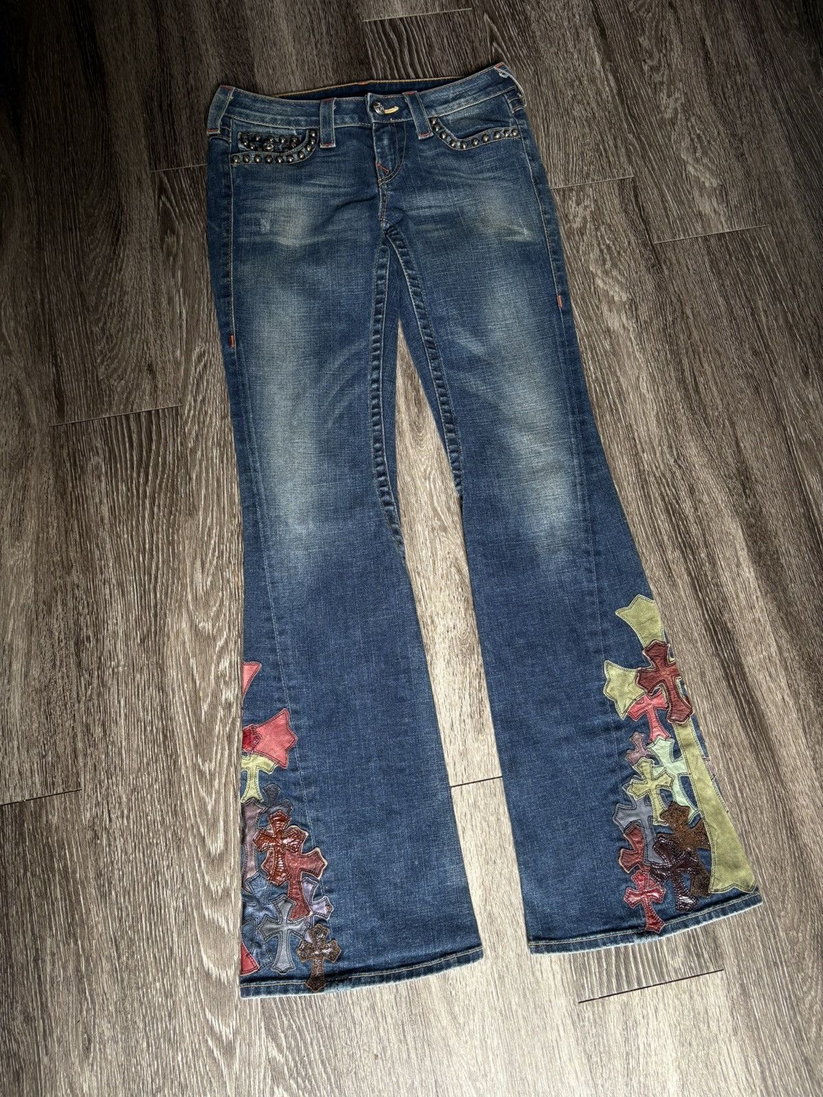 Chrome Hearts Chrome Hearts True Religion 1 of 1 Custom Denim Jeans Size US 30 / EU 46 - 1 Thumbnail