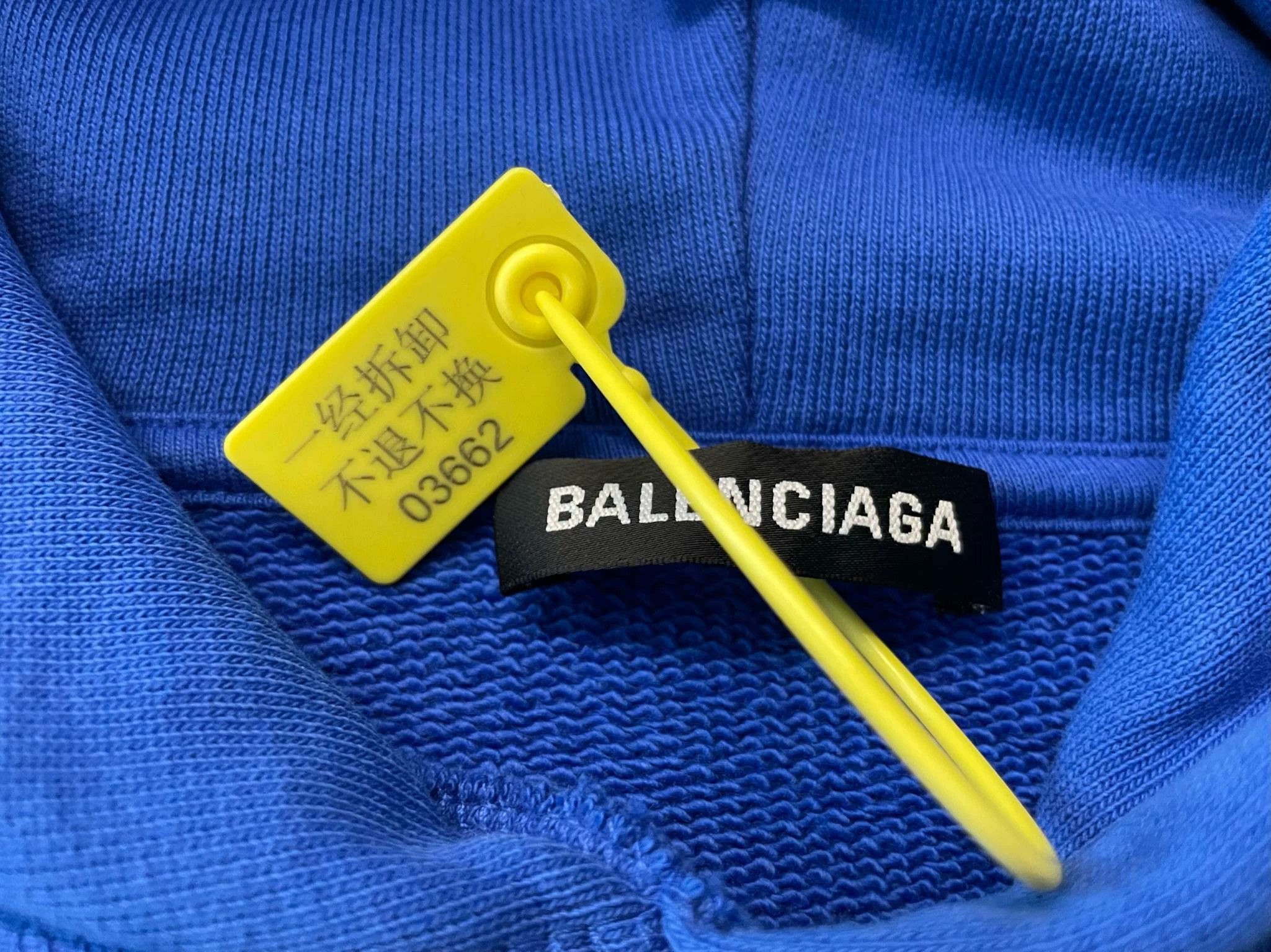 Balenciaga Balenciaga Blue Small Logo Oversized Hoodie Size US S / EU 44-46 / 1 - 5 Thumbnail
