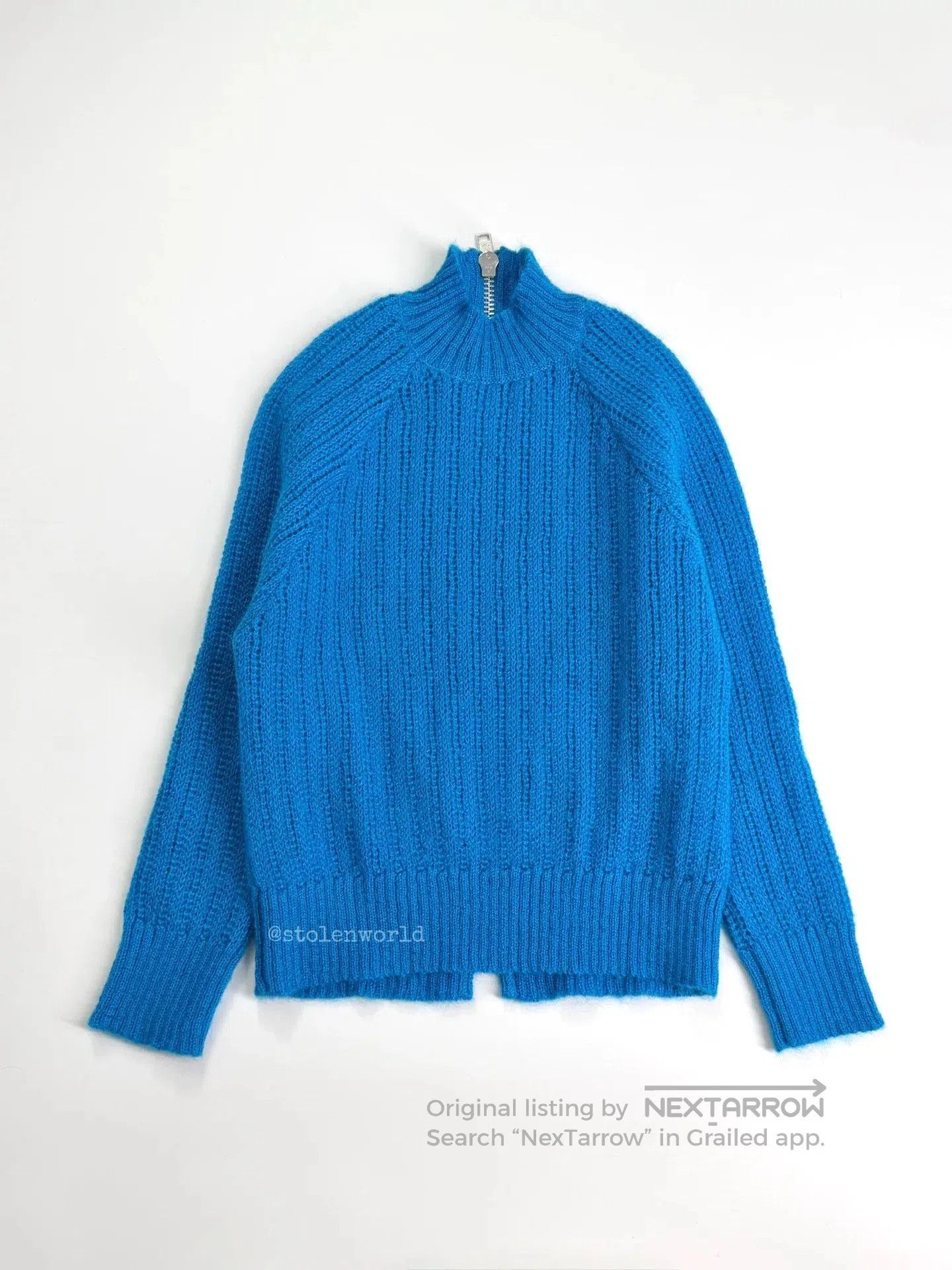 Comme des Garcons reversible blue wool knit top. Size S / US 4 / IT 40 - 5 Thumbnail