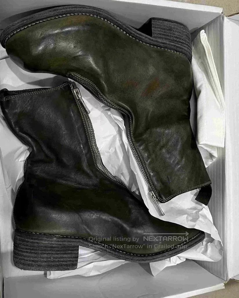 Guidi GUIDI Olive Green Front Zip Boots. Size US 5 / IT 35 - 7 Thumbnail